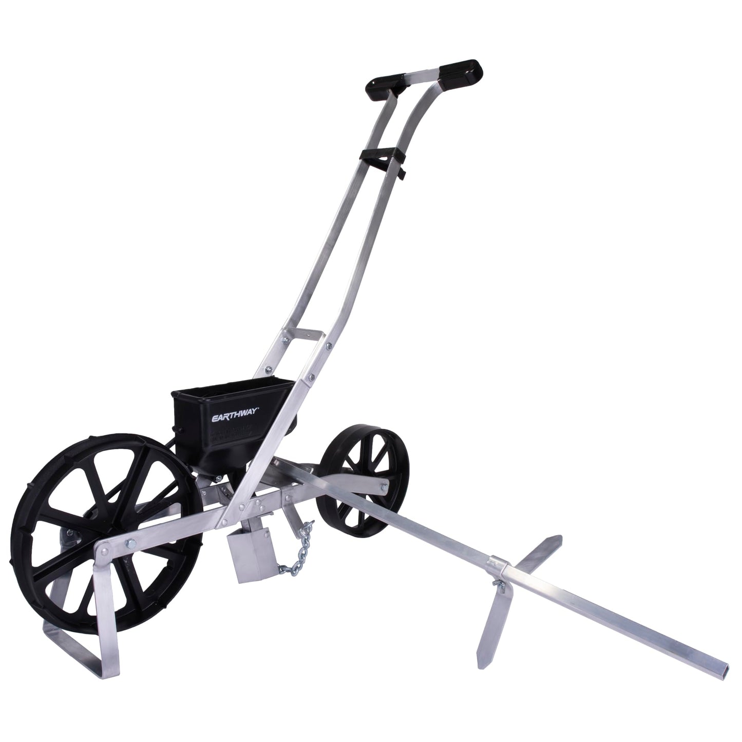 EarthWay 1001-B Precision Garden Seeder Row Planter with 7 Seed Plates and 30 Inch Row Marker; Plants Hemp, Corn, and Peas. Use in Prepared Soil. Made in USA