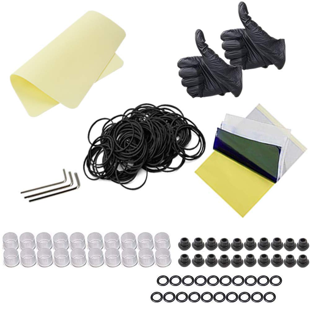 Tattoo Kit, CINRA 143Pcs Complete Coils Tattoo Machine Kit Coils Machine Gun with Power Supply Foot Pedal Ink Needles