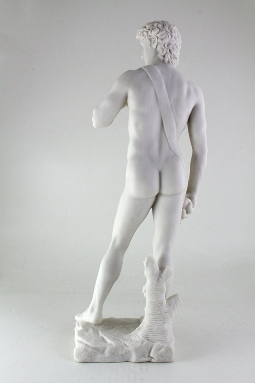 Top Collection Large 19.75 Inch Tall Michelangelo's David Statue Sculpture. Premium Resin - White Marble Finish. Ships Immediately.