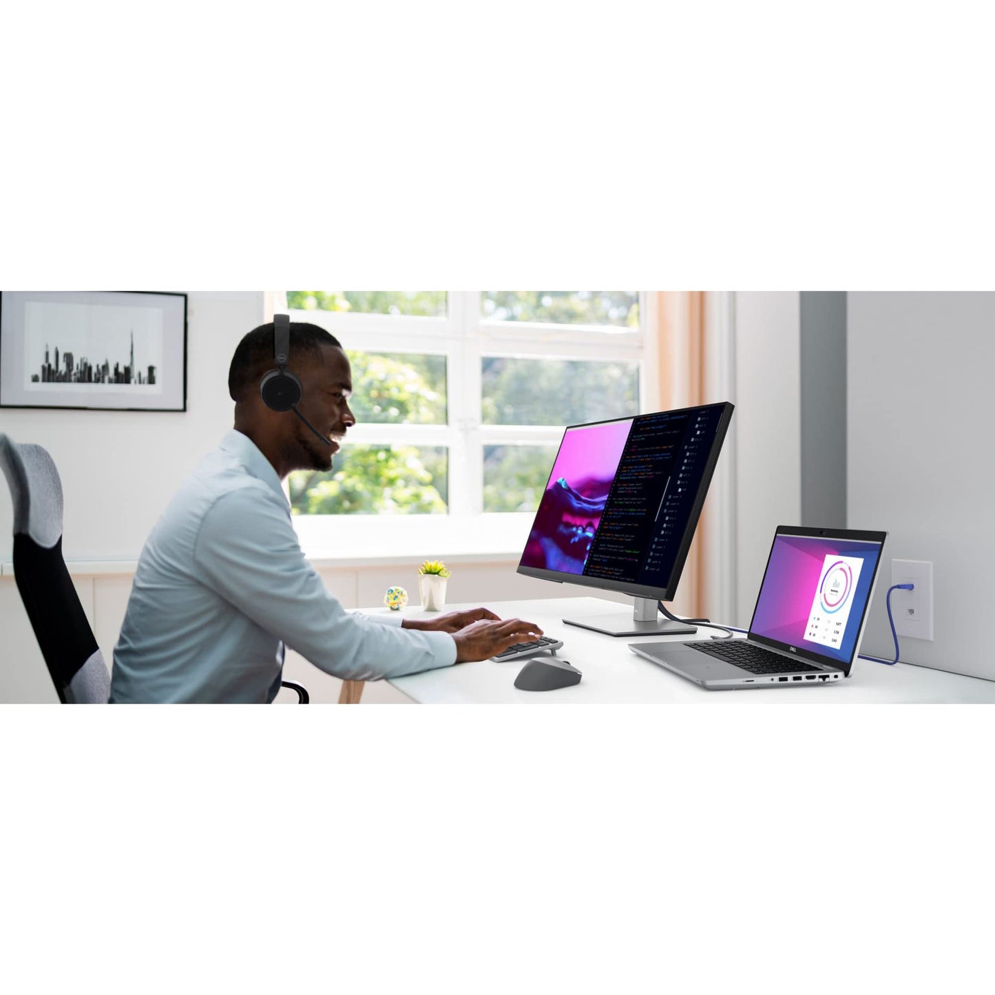 Dell P2423DE 23.8" QHD WLED LCD Monitor - 16:9 - Black, Silver