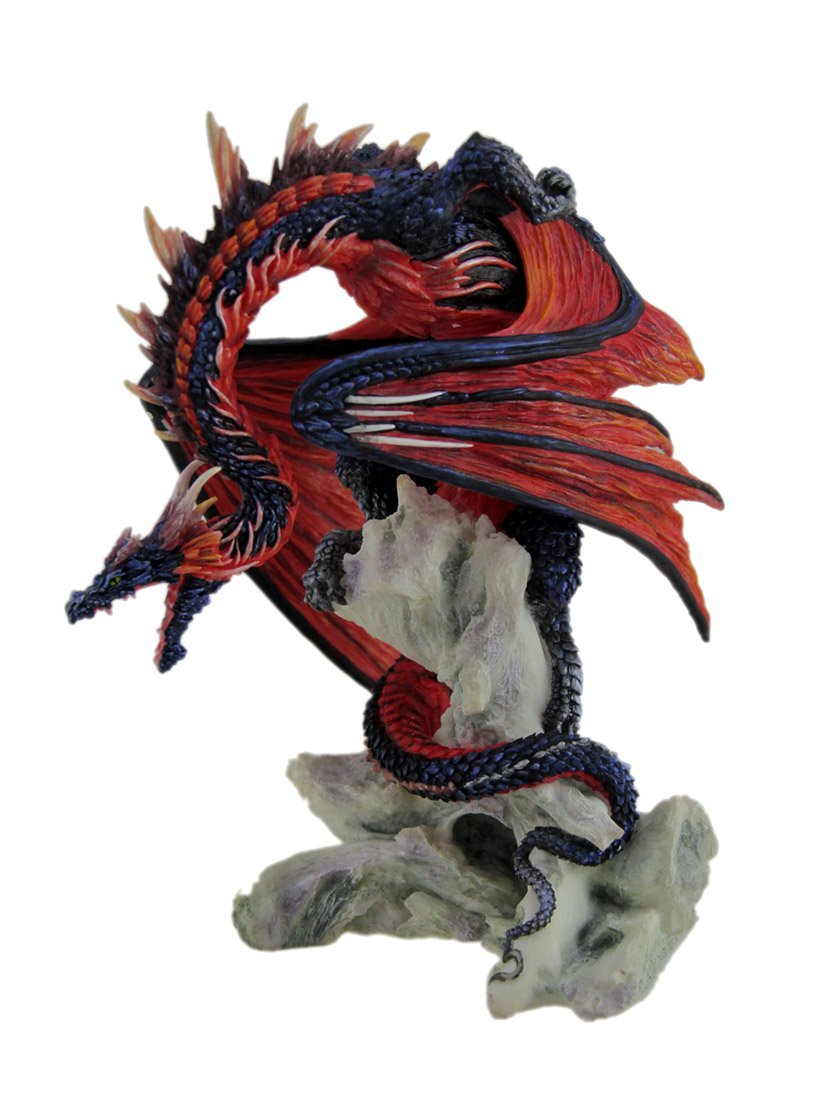 Veronese Design Andrew Bill Bloodfire Hand Painted Red Dragon Statue