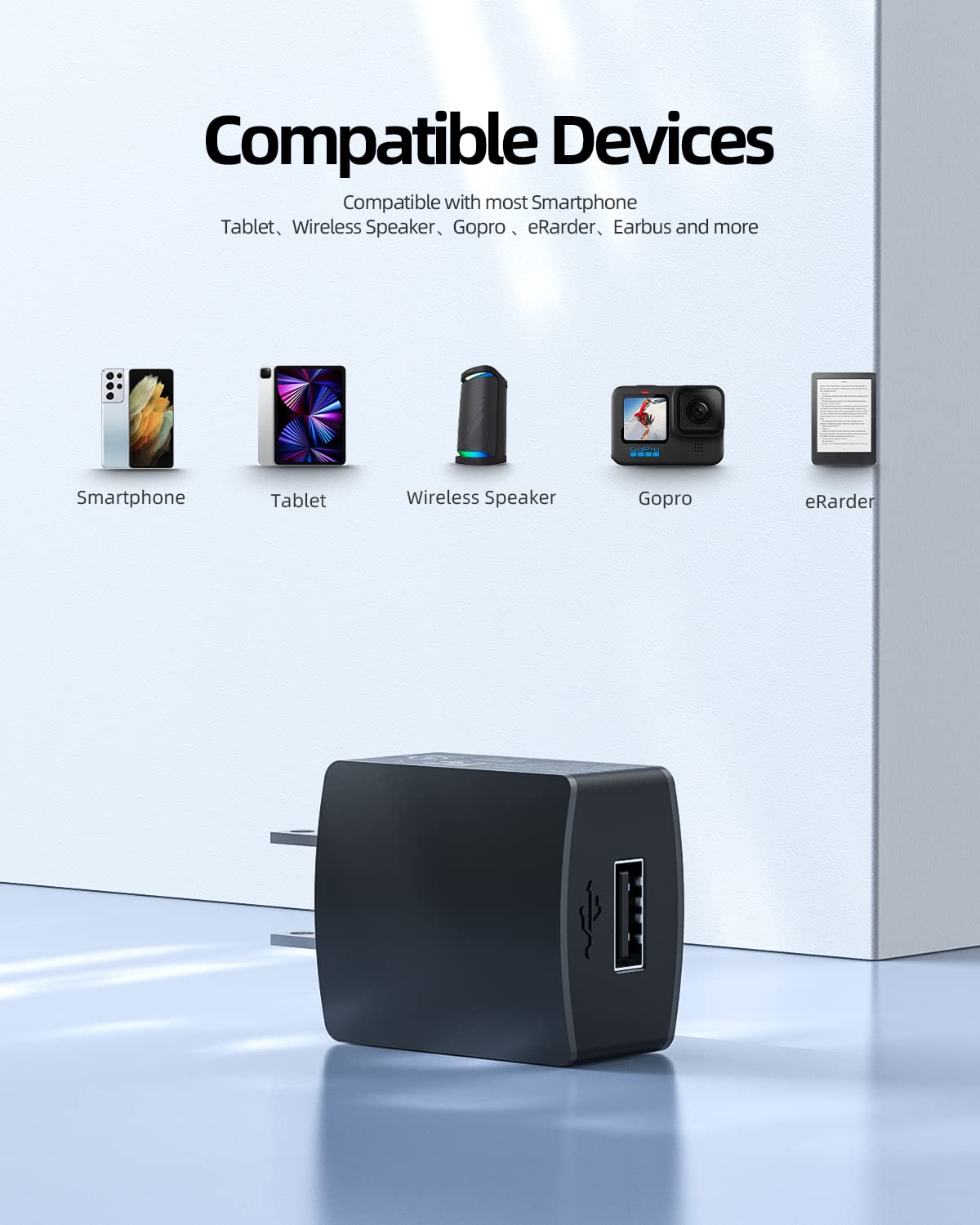 10W Micro USB and USB C Tablet Charger Fit for Lenovo Tab Smart Tab M8 FHD, M10 FHD Rel HD 2nd Gen FHD Plus 3rd Gen,E7, E10, TAB4 10 Plus, TB-8505XS, TB-8704F, TB - X306F, TB-X605F Tablet Charger Cord
