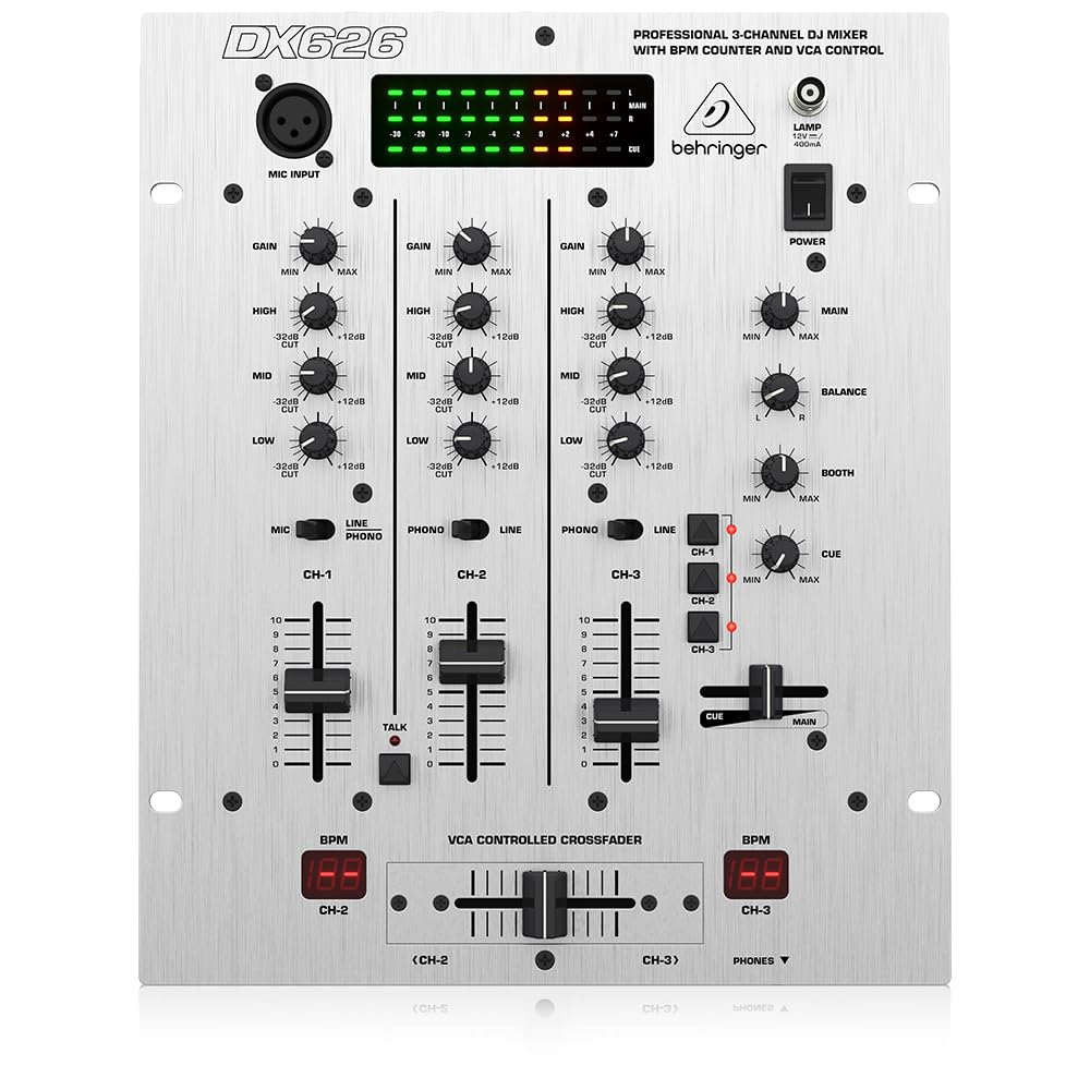 Behringer Pro Mixer DX626 3-Channel DJ Mixer