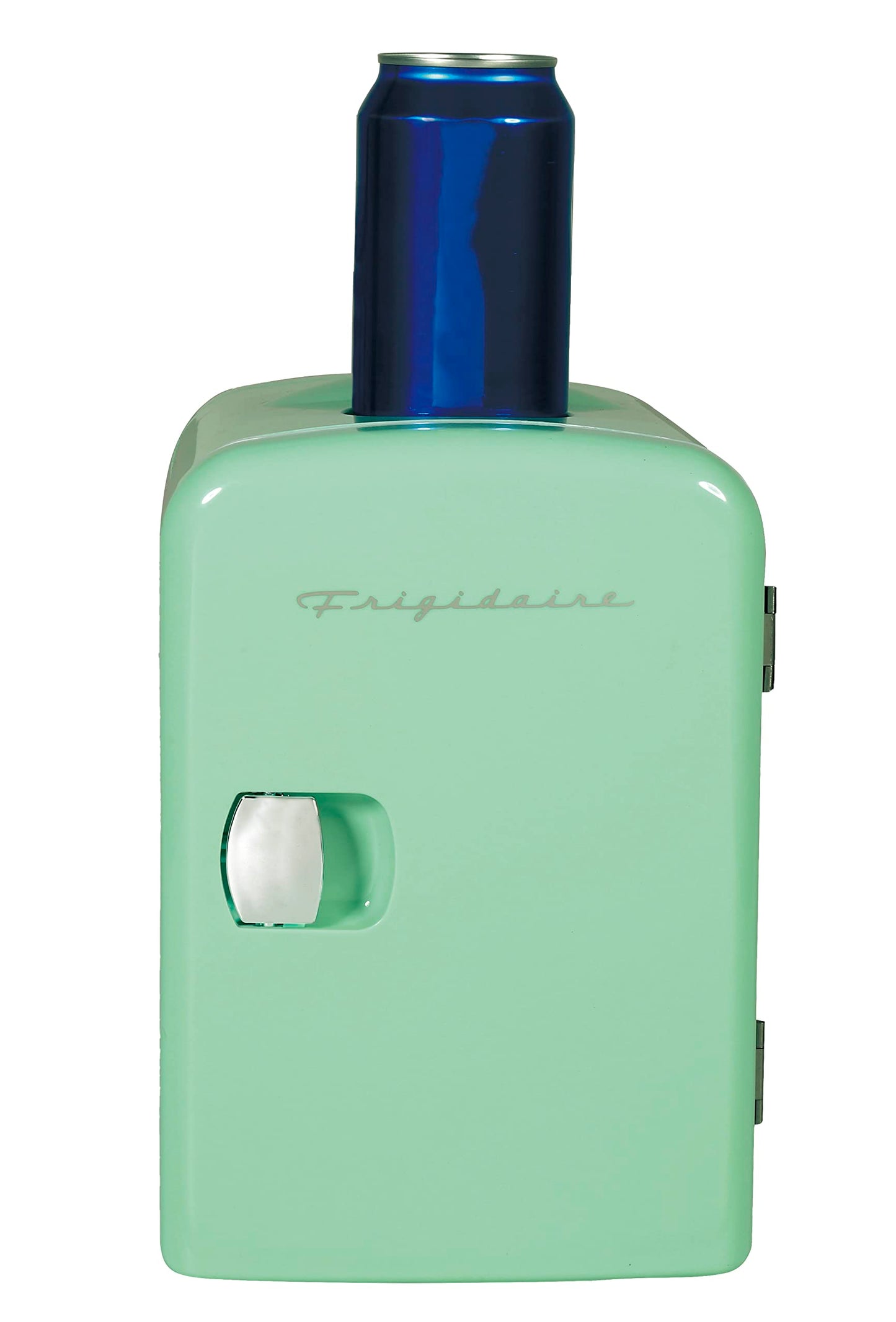 Frigidaire Mini Portable Compact Personal Fridge Cooler, 4 Liter Capacity Chills Six 12 oz Cans, 100% Freon-Free & Eco Friendly, Includes Plugs for Home Outlet & 12V Car Charger - Mint