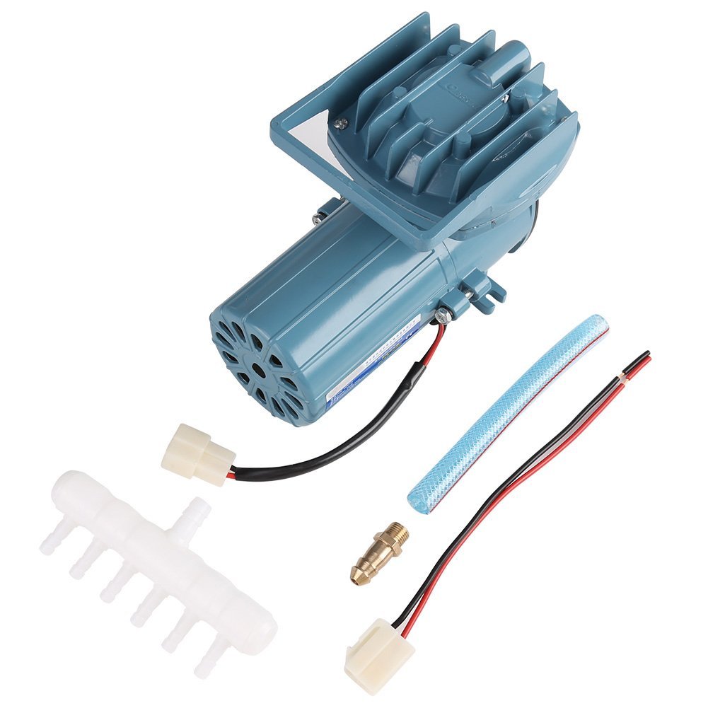 Fdit Air Pump Aerator for Fish Pond Aquaculture Aquarium Accessory Tool Oxygen Supplies DC 12V 35W