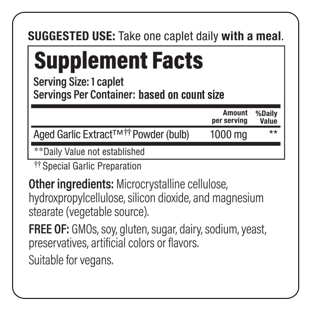 Kyolic Aged Garlic Extract Formula 250, Cardiovascular Health, One Per Day, 60 Vegan Capsules (Packaging May Vary)