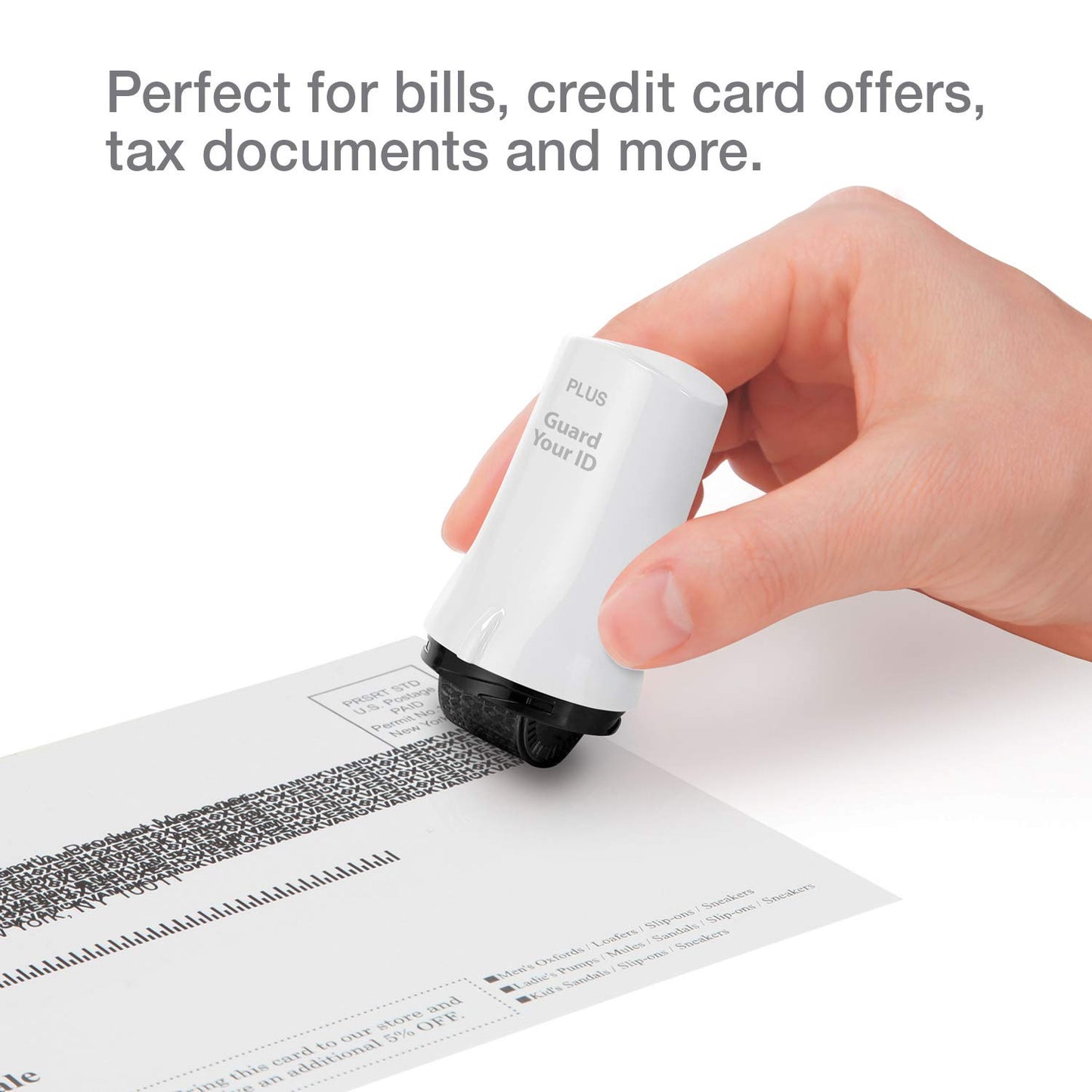 Guard Your ID ADVANCED Roller Identity Theft Prevention Security Stamp WHITE (38345)