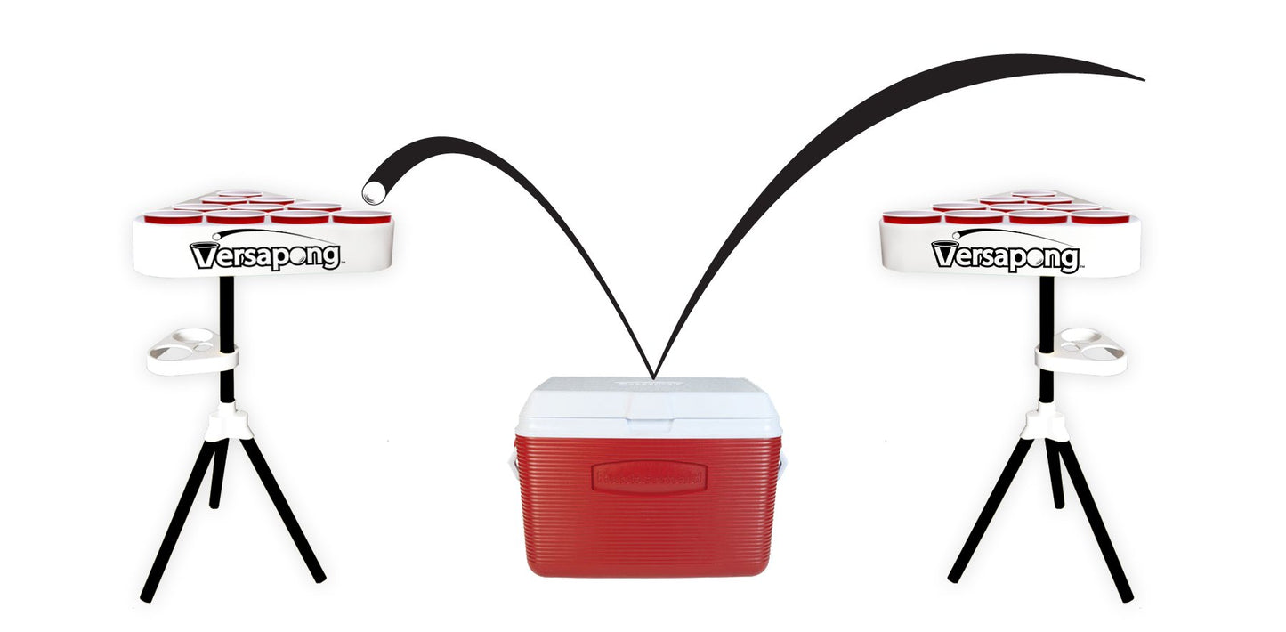 Portable Beer Pong Table/Tailgate Game with Backpack Carry Case and Balls