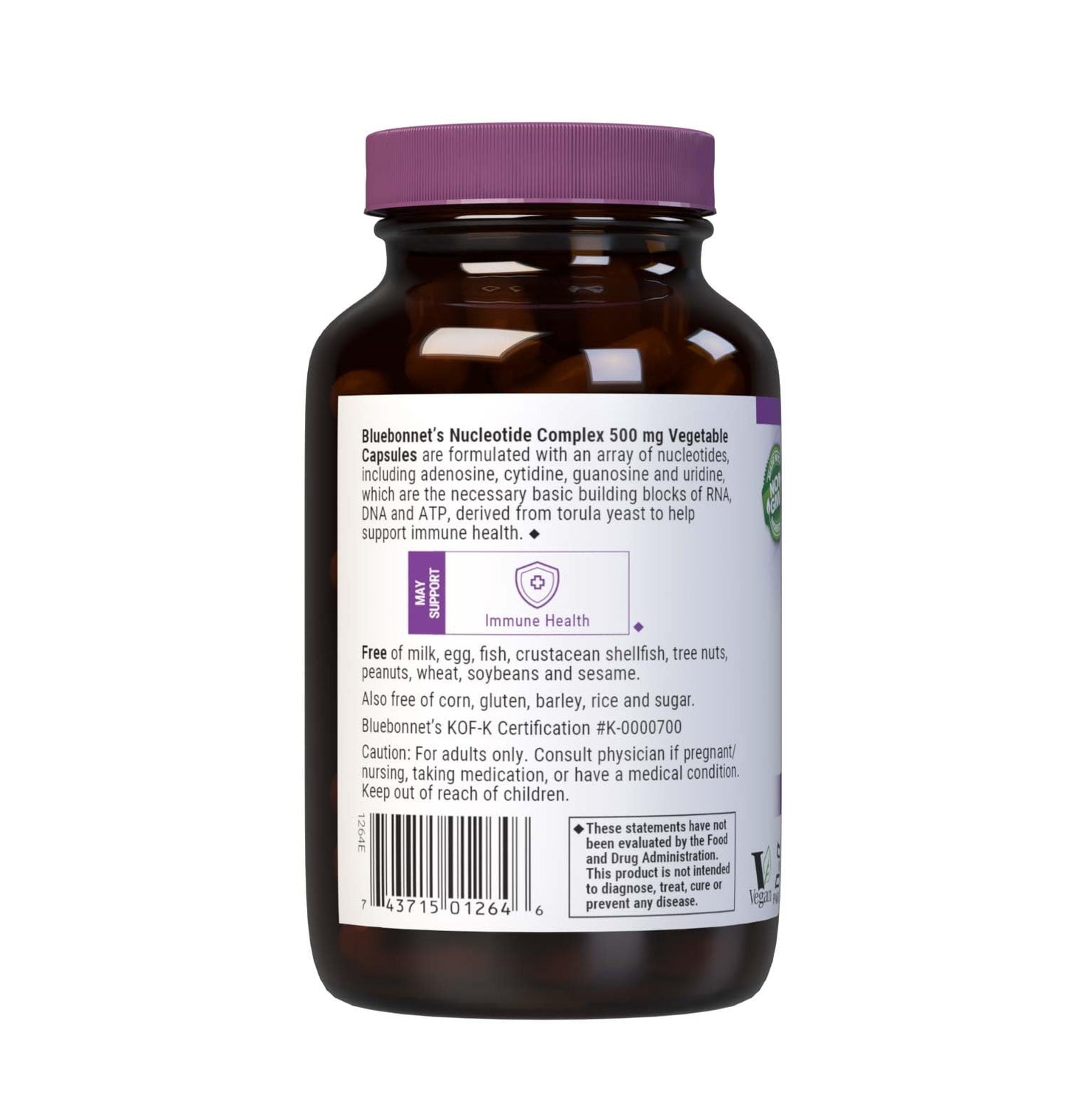 BlueBonnet Nucleotide Complex Supplement, 60 Count, White
