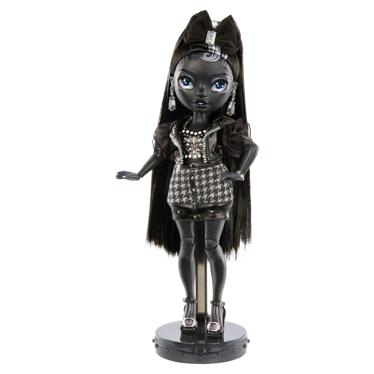 Rainbow High Shadow Series 1 Shanelle Onyx- Grayscale Fashion Doll. 2 Black Designer Outfits to Mix & Match with Accessories, Great Gift for Kids 6-12 Years Old and Collectors, Multicolor, 583554EUC