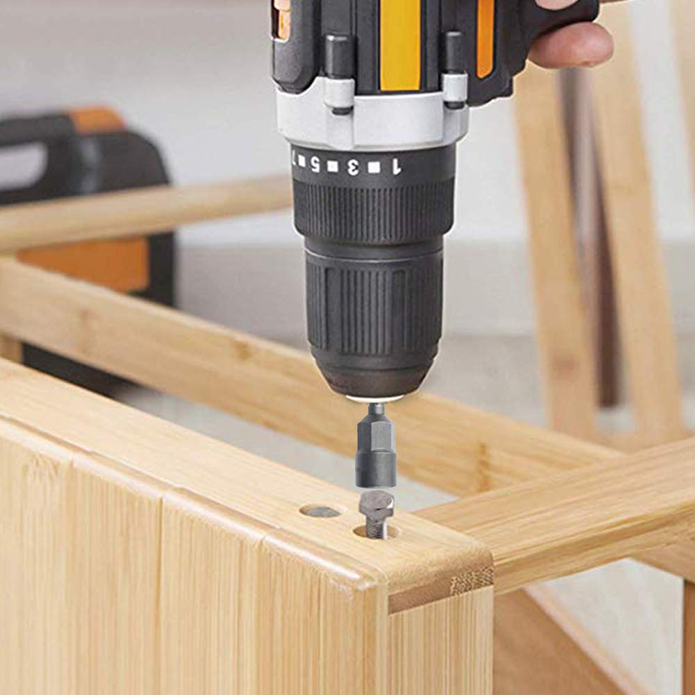 14Pcs Power Nut Driver Drill Bit Set, 1/4” Hex Socket Adapter Bolt Drivers Repairing Tool Kit, Suitable for Quicker Change Chuck, Electric Screwdriver
