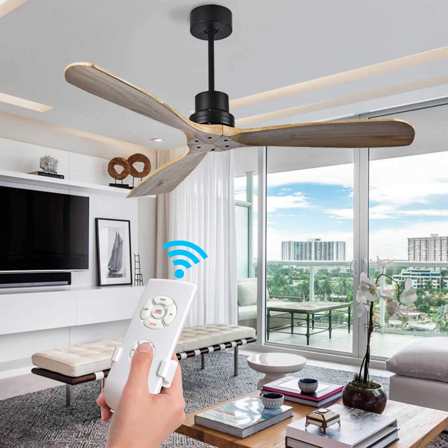 Universal Ceiling Fan Remote Control Kit 3-in-1 Ceiling Fan Light Timing & Speed Wireless Remote Control and Receiver Kits for Ceiling Fan Lamp