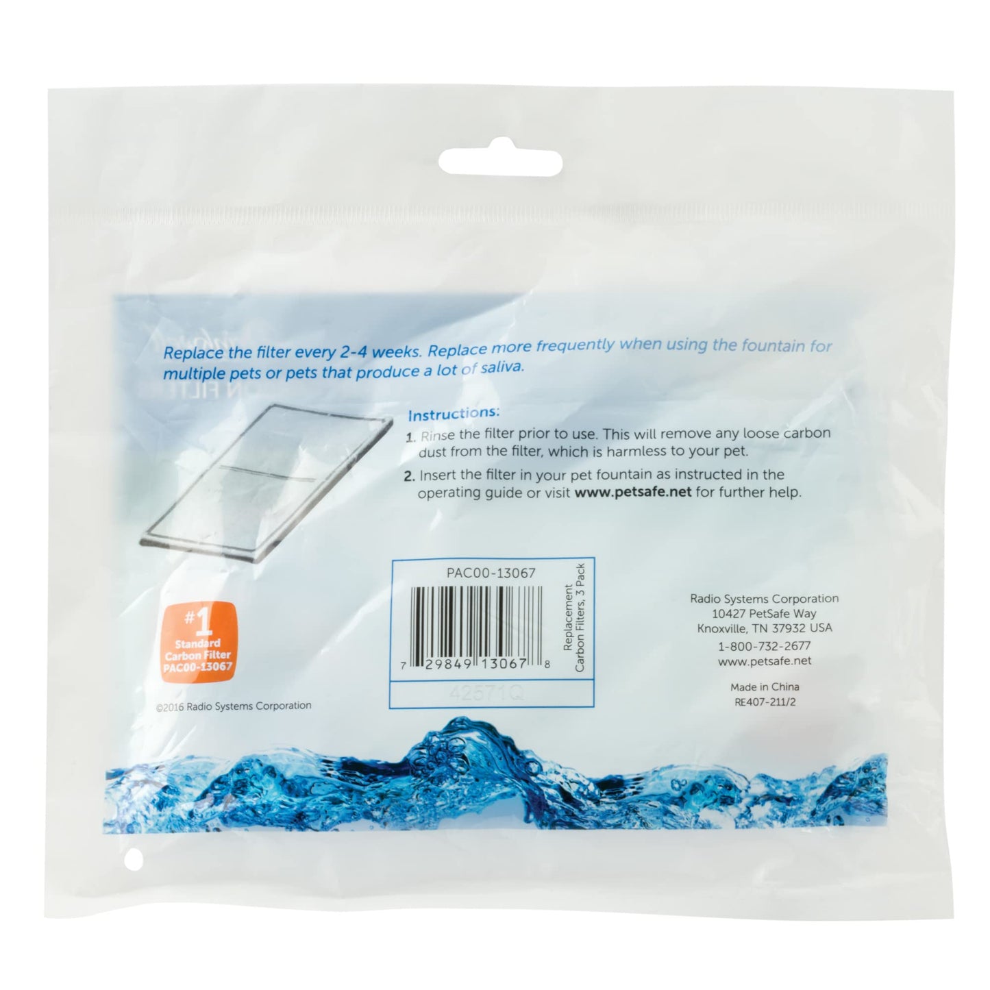 PetSafe Drinkwell Replacement Carbon Filter, Dog and Cat Water Fountain Filters