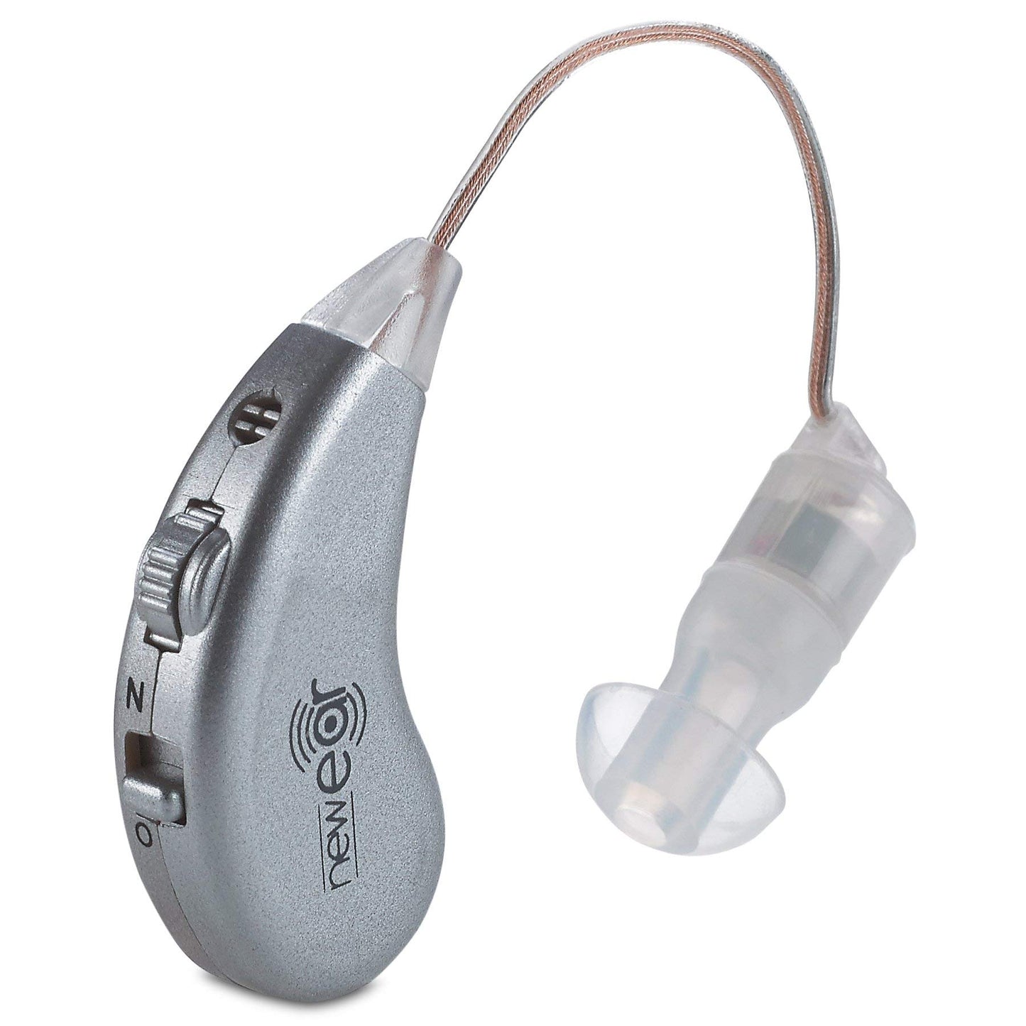 Digital Hearing Amplifiers - Rechargeable BTE Personal Sound Amplifier Pair with USB Dock - Premium Behind The Ear Sound Amplification - by NewEar