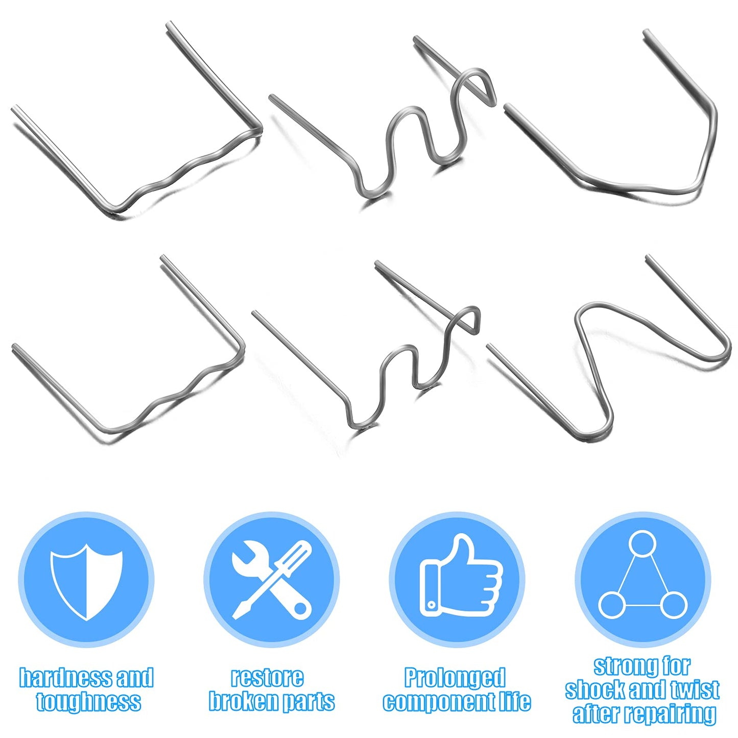 1000 Pieces Hot Stapler Plastic Repair Kit Welding Stapler Welding Rods Automotive Plastic Repair Machine Welding Hot Stapler for All Cars