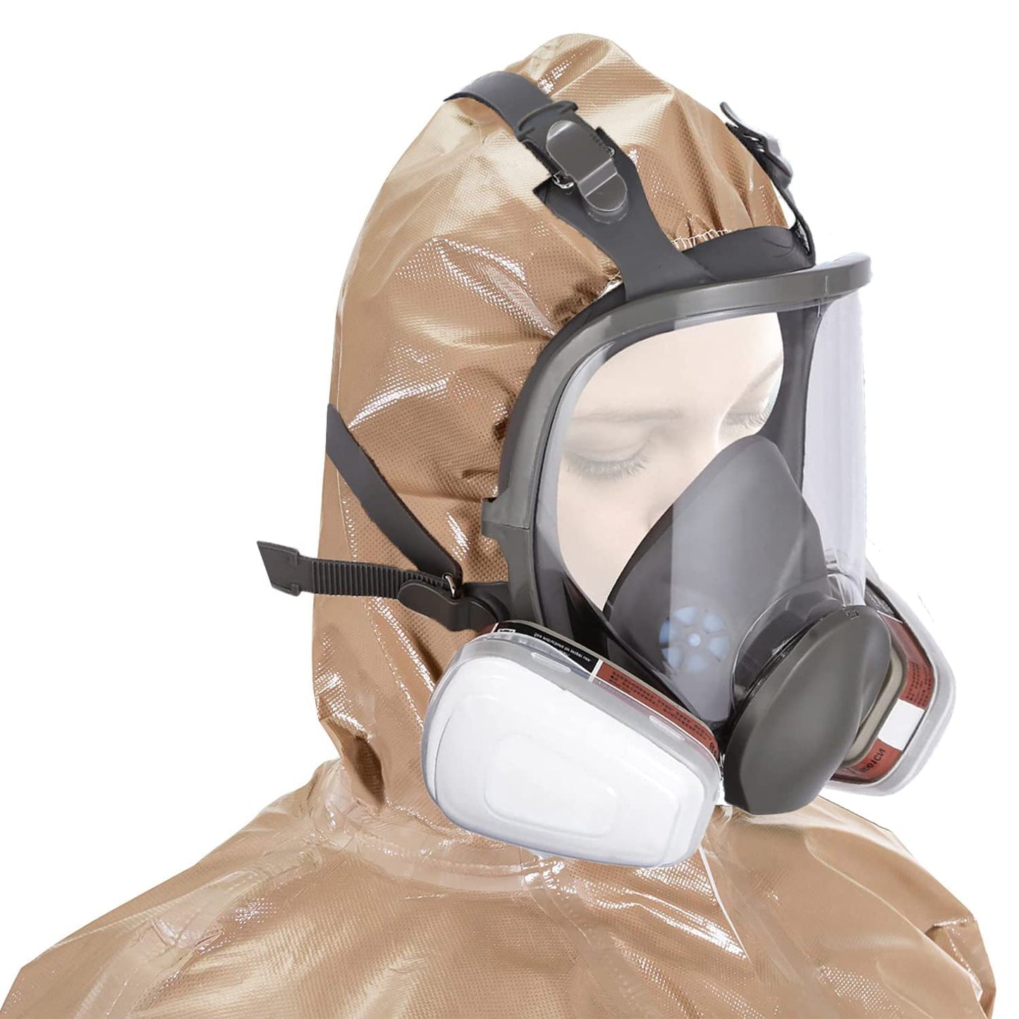Bgs13 Full Face Respirаtor Reusable, Gas Cover Organic Vapor Mask and Anti-fog, dust-proof Face Cover, Full Face Cover, Protection for for painting, mechanical polishing, logging, welding