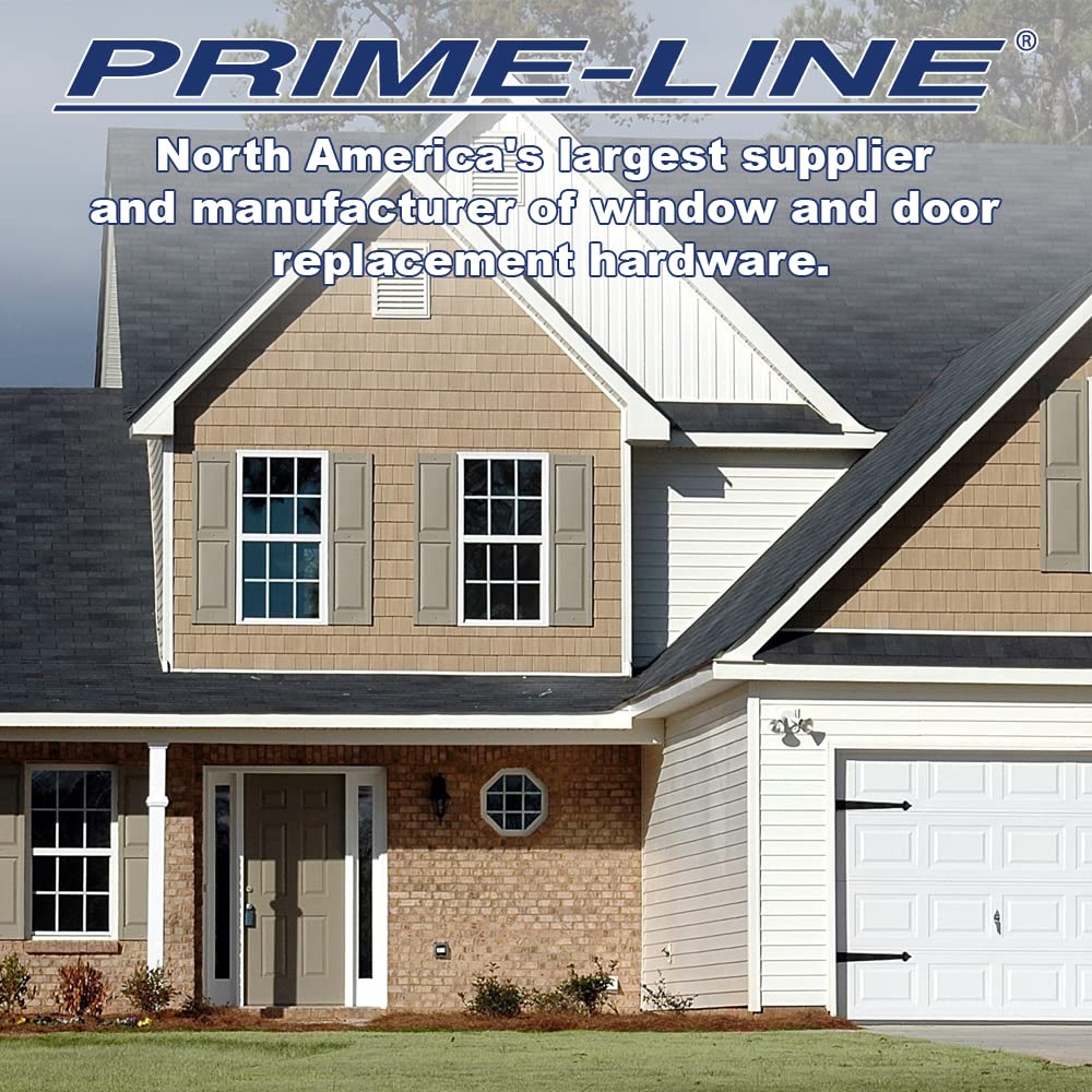 Prime-Line F 2589 Sash Lock for Vertical and Horizontal Sliding Windows – Replace Broken Sash Locks for Additional Home Security, 2-1/4” Mounting Hole Centers, Black Diecast (Single Pack)
