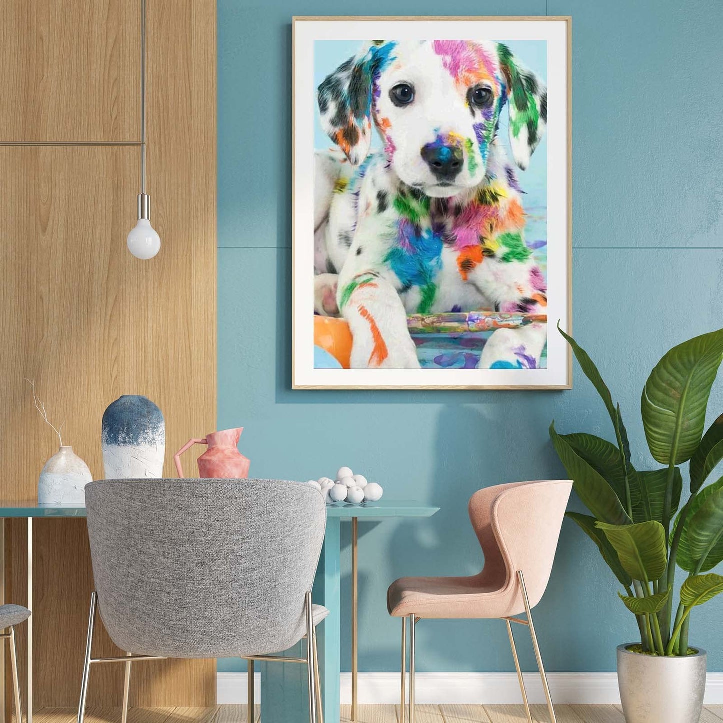 MXJSUA Diamond Art Painting Kits for Adults, Diamond Art Kits Adults Beginner Diamond Art Painting Animal Dog, Diamond Art Painting Kit for Adults Home Wall Decor 12x16 Inch Dalmatian Dog
