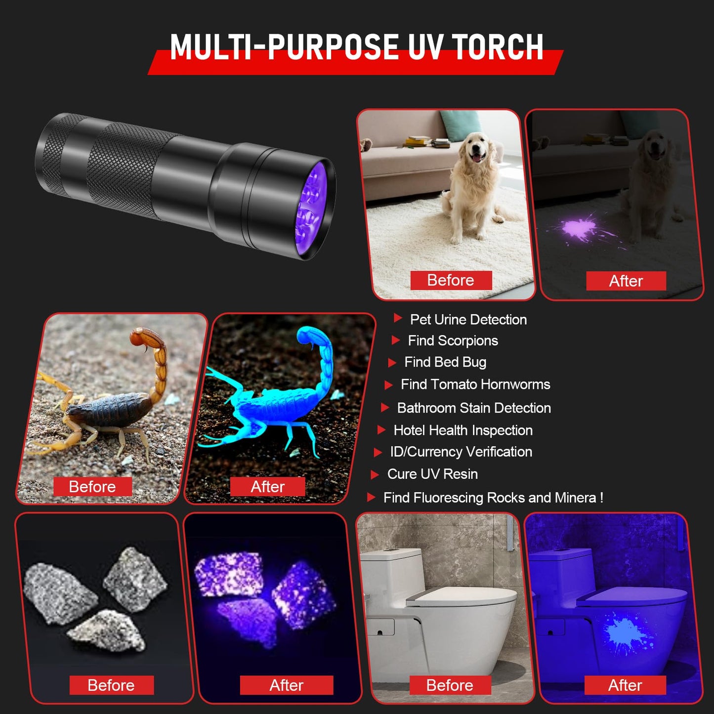 Shadowhawk Rechargeable Flashlights High Lumens, 1000000LM XHM90.2 30W LED Flash Light with COB Light, 7 Modes Super Bright Flashlight Battery Powered, Handheld Powerful Flashlight for Home, Emergency