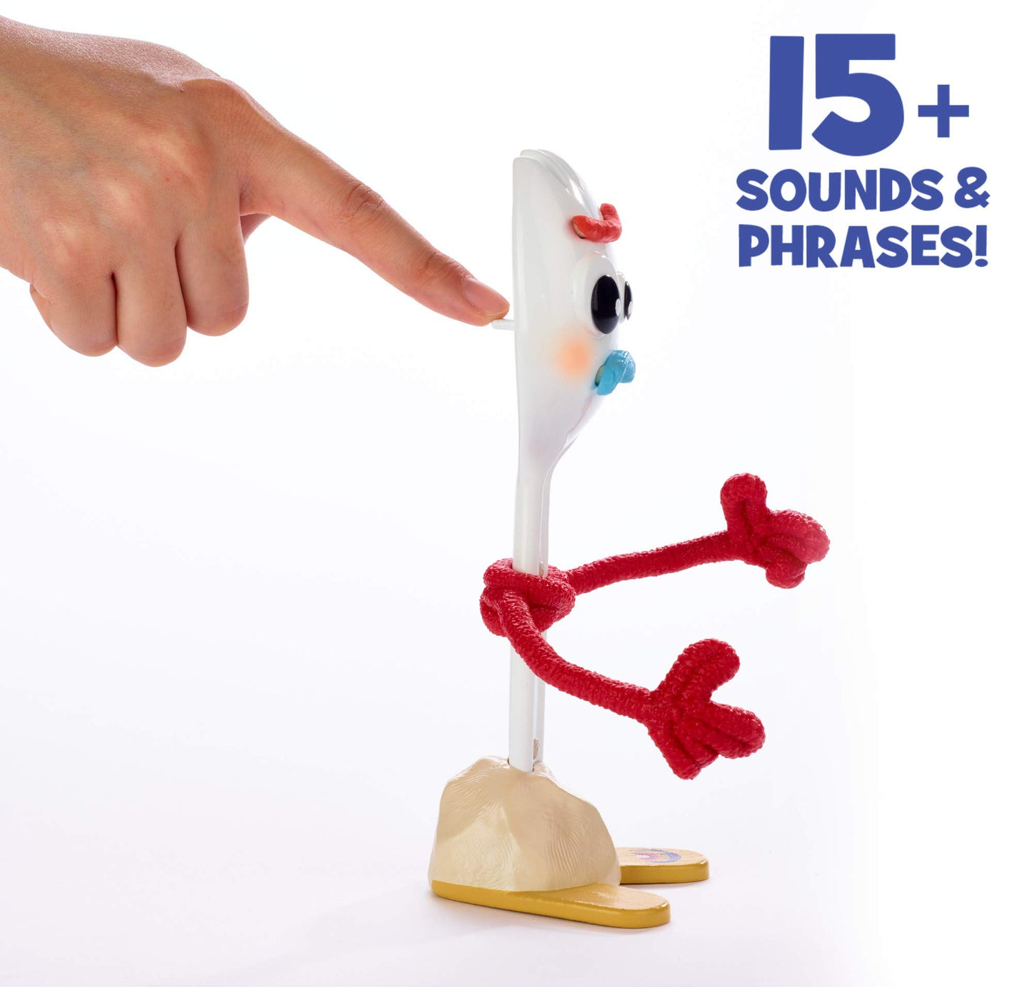 Toy Story 4Toy Story 4 True Talkers Forky Figure, 7.2 in, Posable, Talking Character Figure with Authentic Movie-Inspired Look and 15+ Phrases, Gift for Kids 3 Years and Older