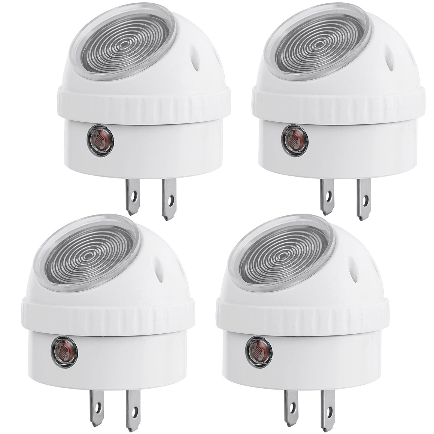 DEWENWILS Plug in Night Lights into Wall, Dusk to Dawn Sensor, 360° Rotating, Directional LED Nightlights for Kids, Nursy, Hallway, Bathroom, Bedroom, 5000K Daylight, UL Listed, 4 Pack