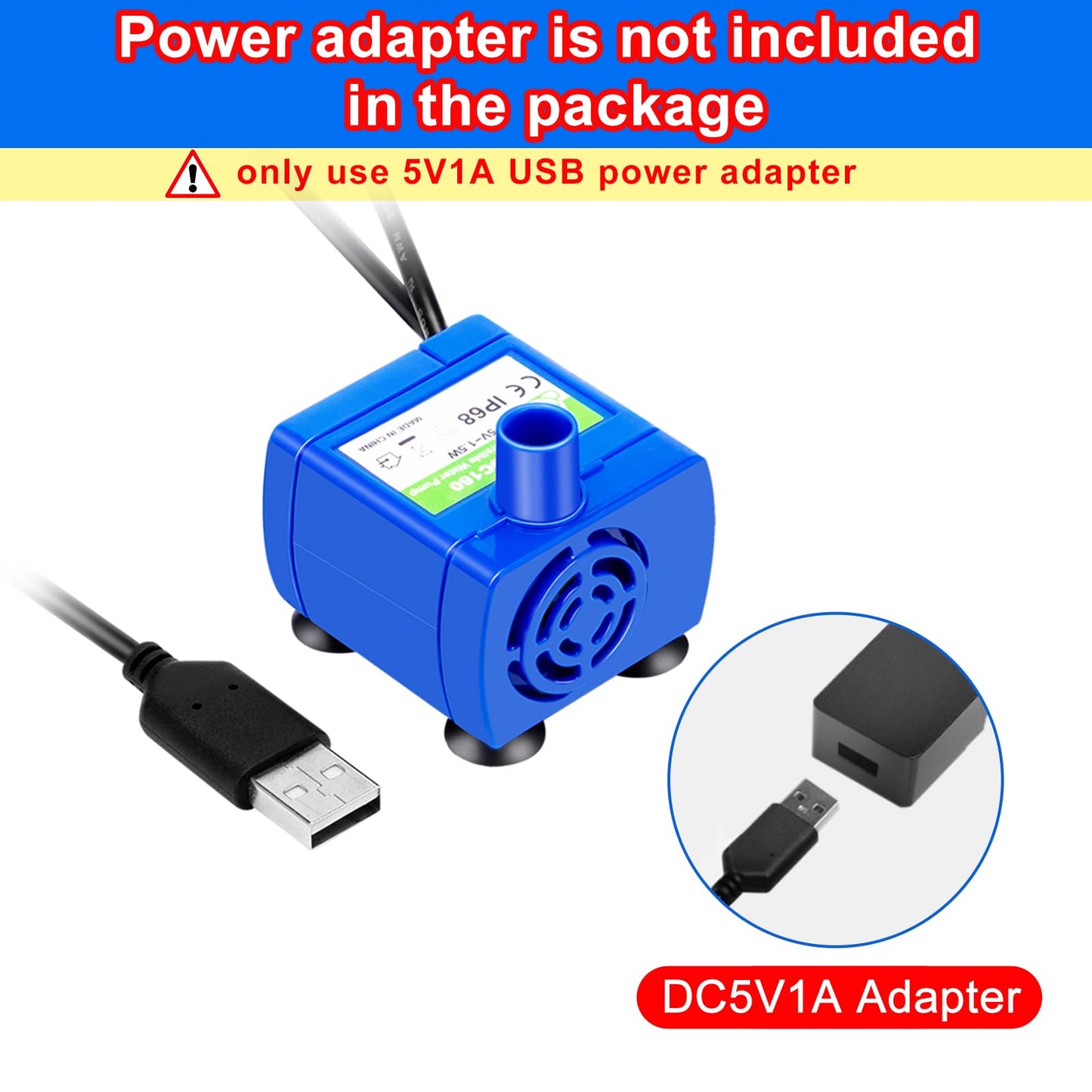 Cat Water Fountain Pump Compatible Motor, for Pet Drinking Fountain Cat Water Dispenser Replacement
