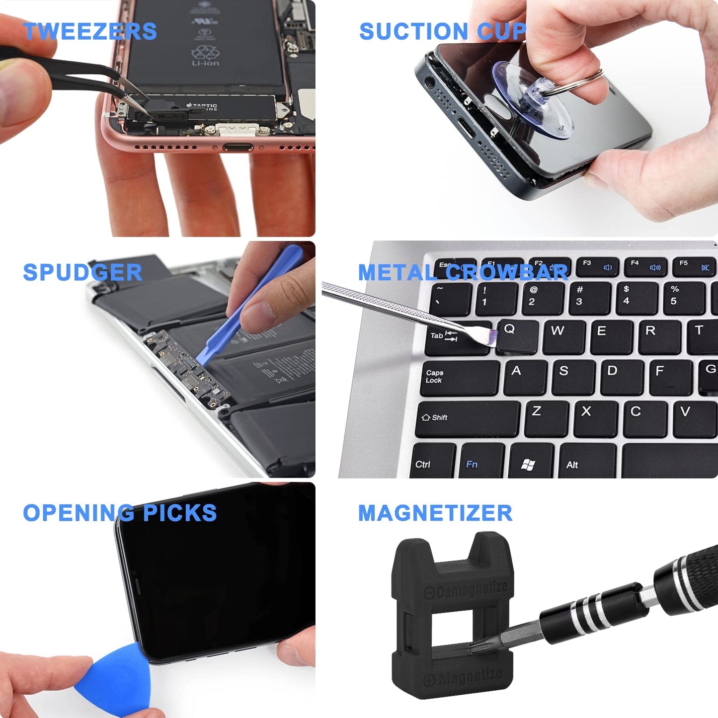 80 IN 1 Professional Computer Repair Tool Kit, Precision Screwdriver Set with 56 Bits, Magnetic screwdriver set Compatible for Laptop, PC