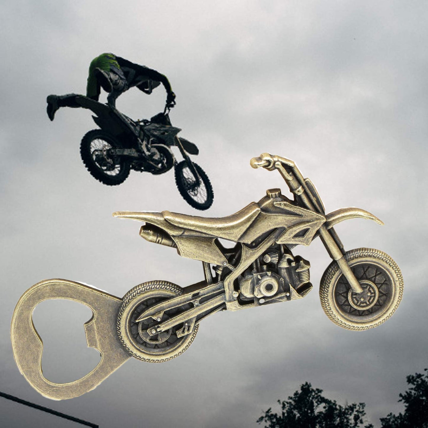 Motocross Off Road Street Dirt Bike Motorcycle Beer Bottle Opener Gifts for Men Rider Valentines Boyfriend