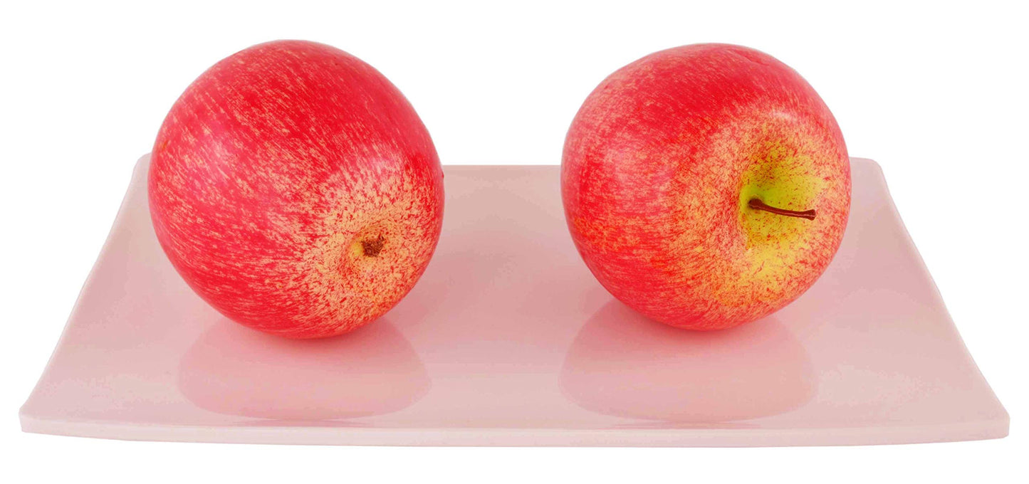 JEDFORE Fake Apples Artificial Red Apples Simulation Lifelike Fruit Set for Home House Kitchen Wedding Party Decoration Photography (8Pcs)