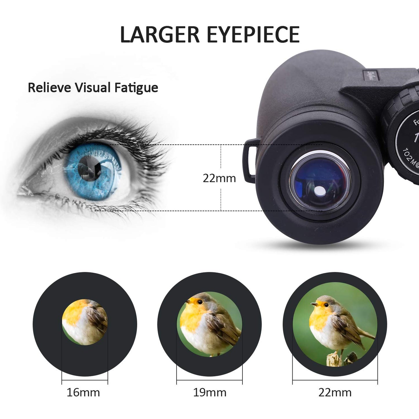 SkyGenius 10x42 Binoculars for Adults, Quick Focus Binoculars Full-Multi Coated Film Lens, 1.10Ib Lightweight Binoculars for Bird Watching Hunting Outdoor Activities