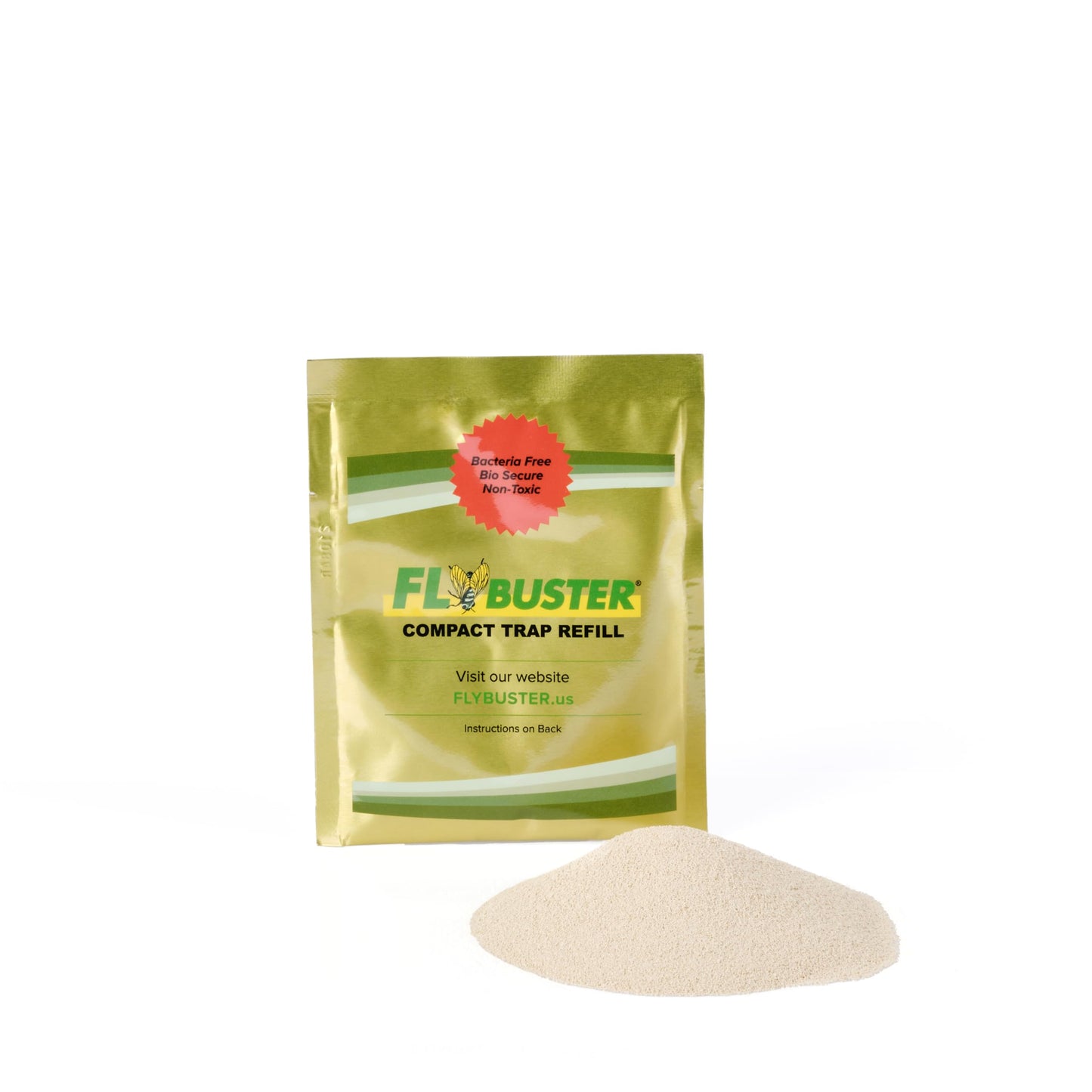 Flybuster Fly Trap - Outdoor Living, Non-Toxic Fly Trap, Pest Control Trap, 1-Liter Compact Size
