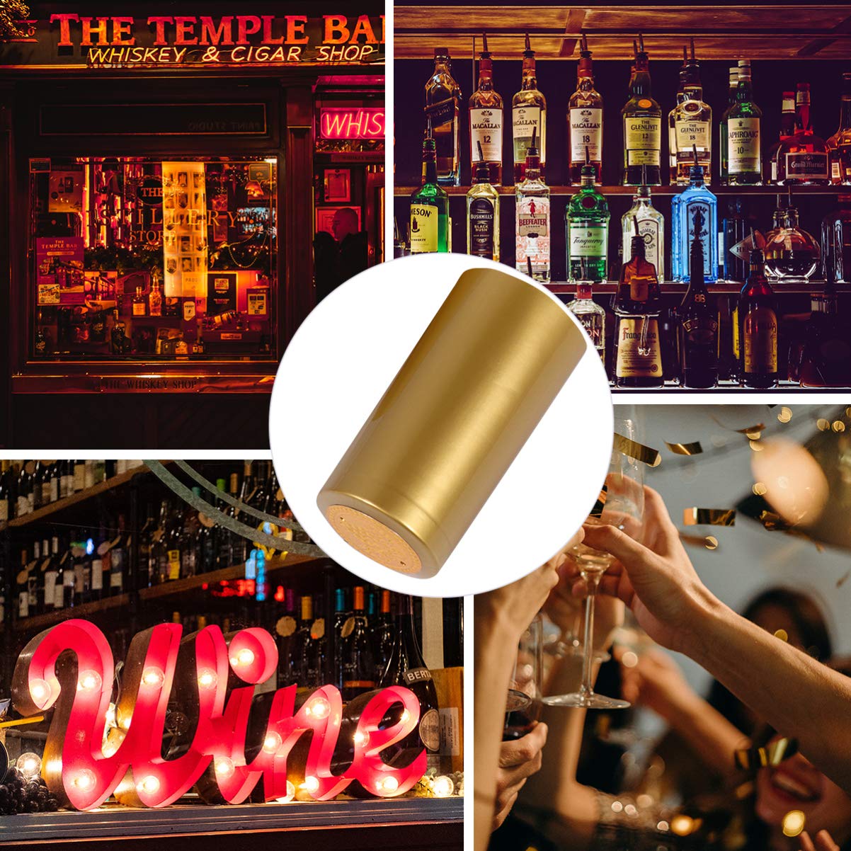 100pcs heat shrink capsules PVC Heat Shrink Capsules Wine Bottle Seal Capsules Wine Shrink Wrap Cap For Wine Cellars pvc heat shrink capsules Bottle