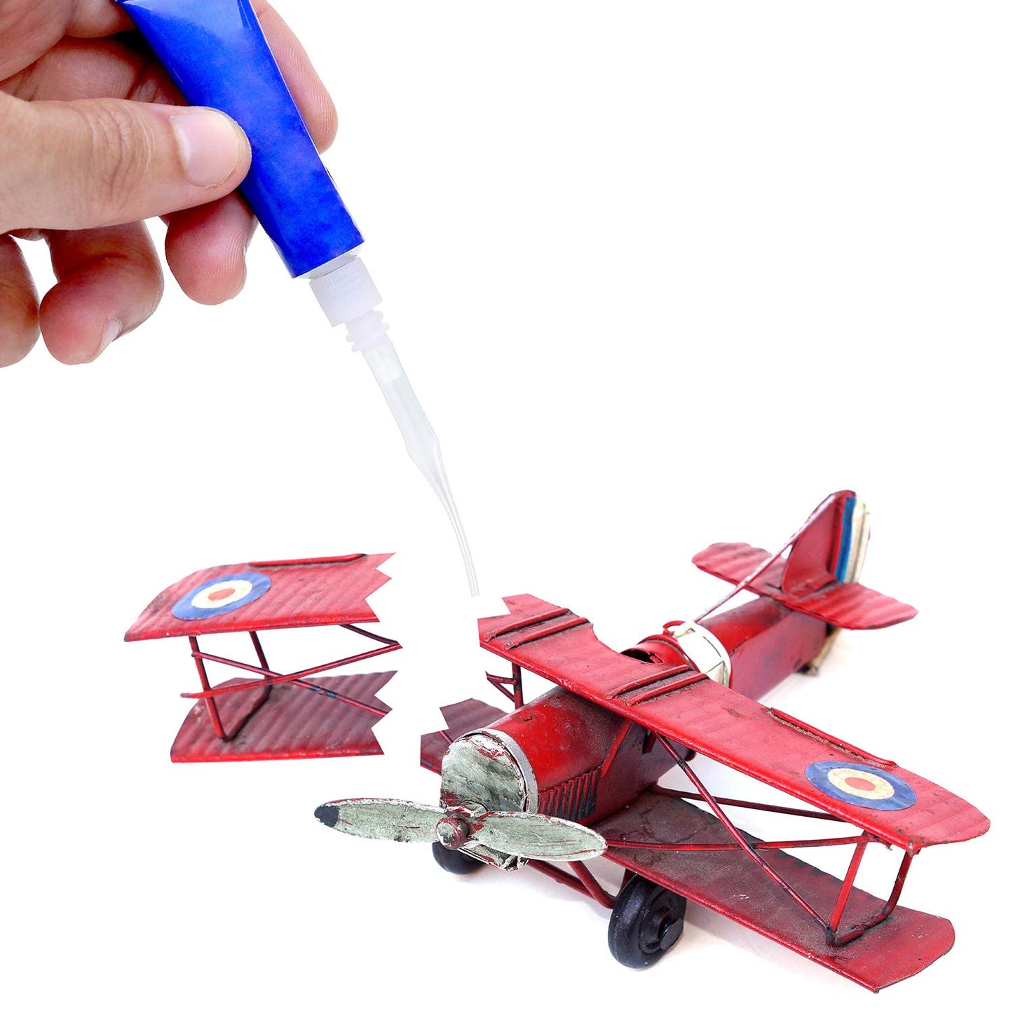 Hsei 200 Pcs Glue Micro-Tips Plastic Glue Bottle Tips Glue Extender Precision Applicator for Crafting, Lab Dispensing, Adhesive Dispensers