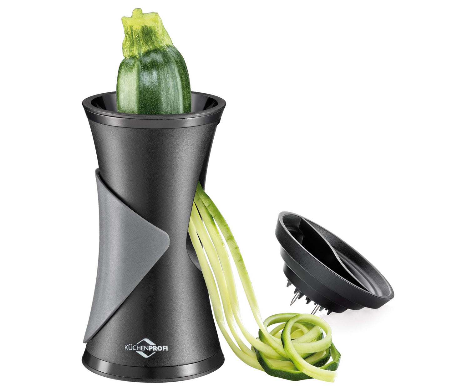 Küchenprofi Olera Spiralizer for Vegetables, 6" H x 3.5" diameter, Black