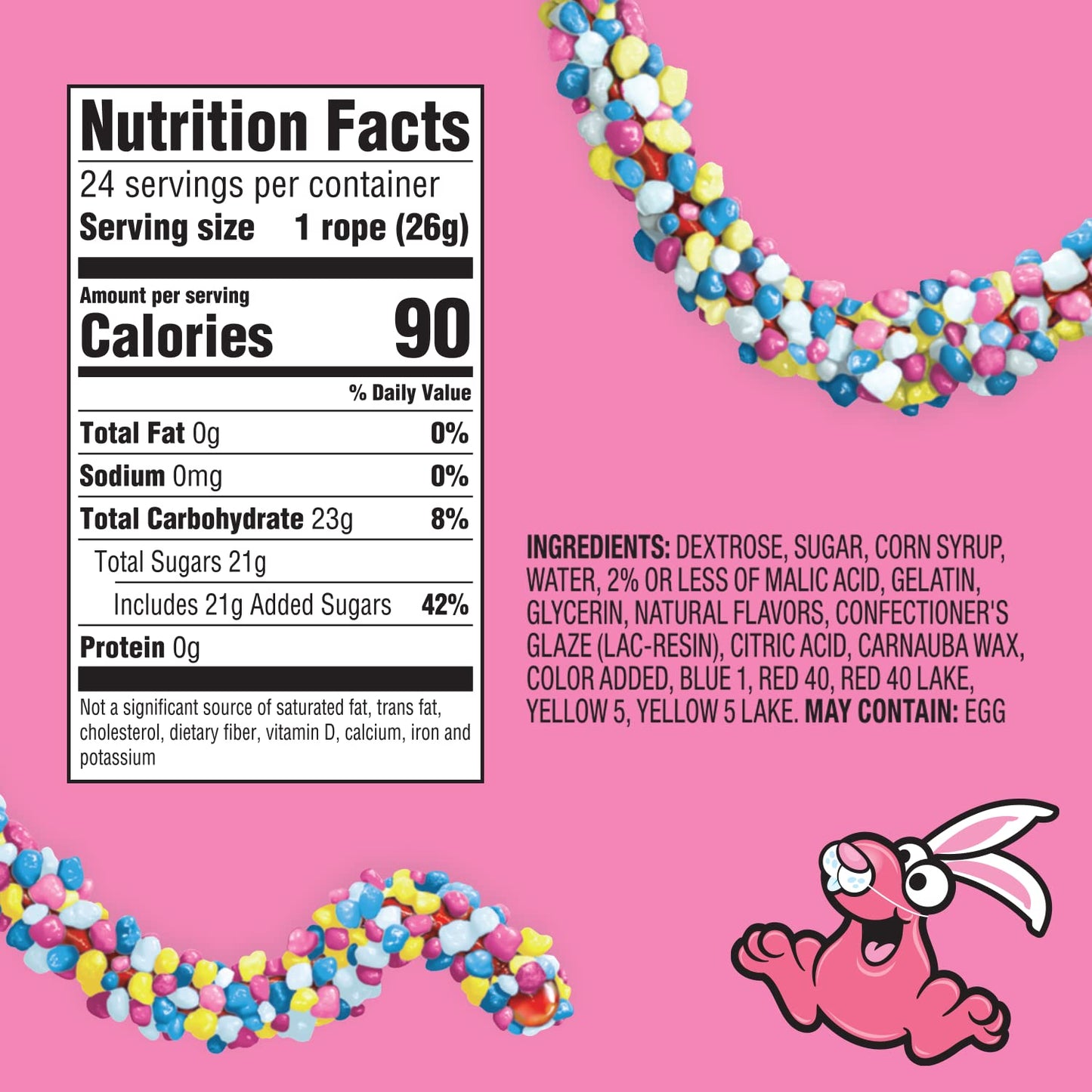 NERDS Hoppin' Rope, Springtime Easter Candy, 0.92 oz (Pack of 24)