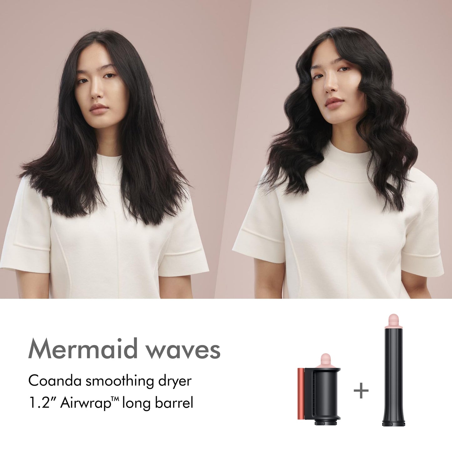Dyson Special edition Airwrap™ Complete long multi-styler in Strawberry bronze and blush pink with Detangling comb
