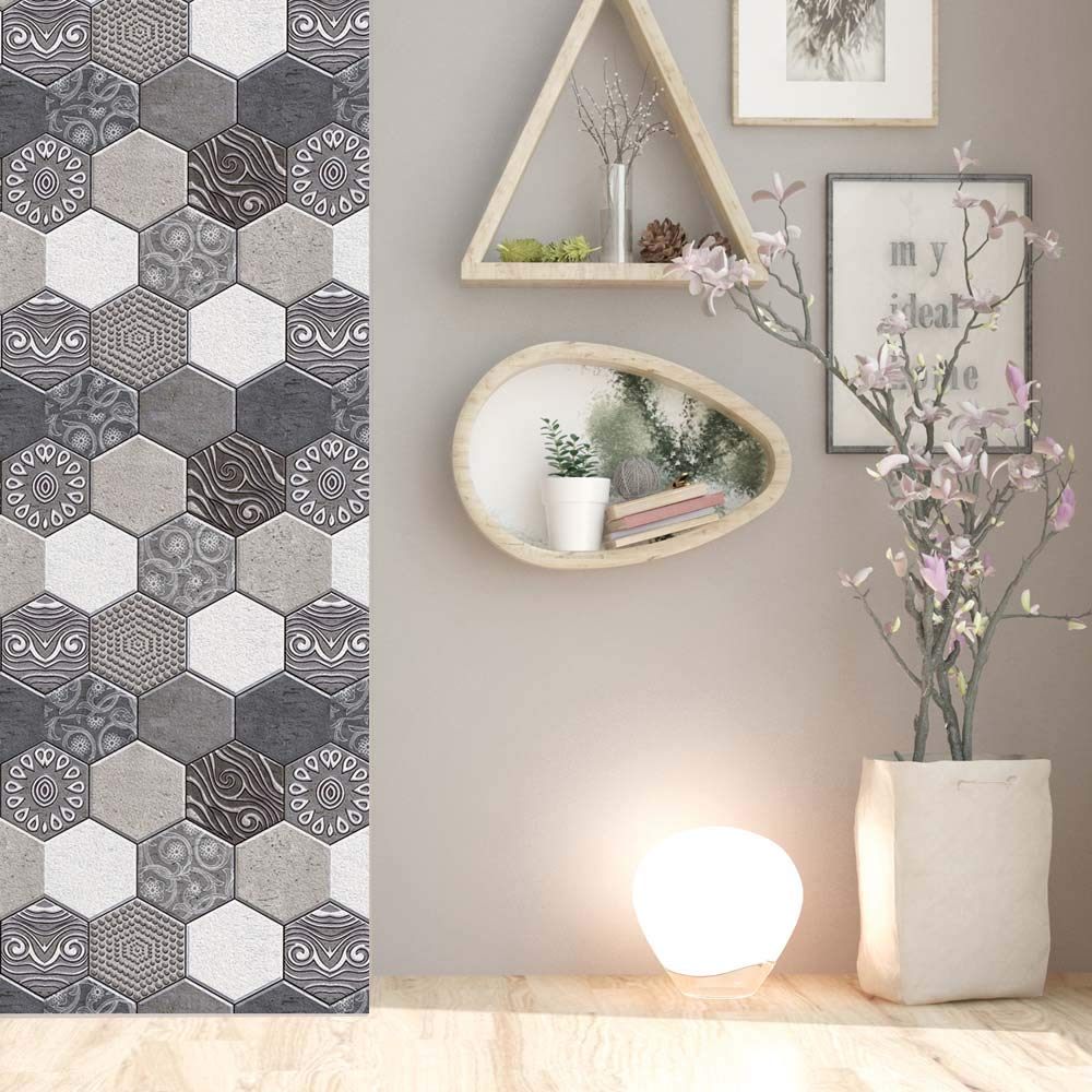 3D Wall Brick Sticker Waterproof Stone Art Wallpaper Self-Adhesive Brick Wallpaper Removable Wall Décor for Bathroom Bedroom Living Room Counter Countertop 6 Pack 11.8" 11.8" (X516)