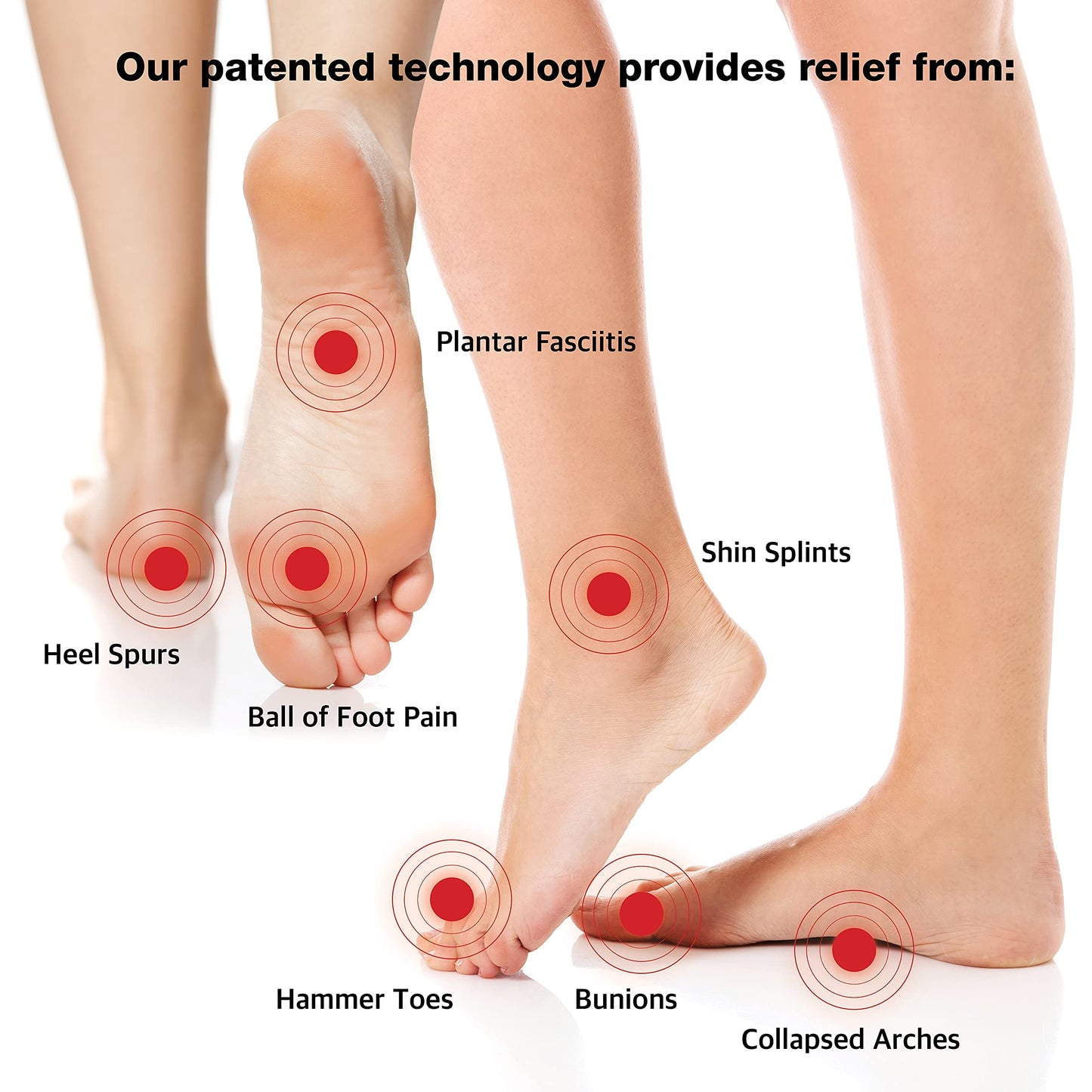 Superthotics by WalkFit Customizable Orthotic Inserts Arch Support Shoe Insoles for Men & Women Relieve Plantar Fasciitis, Foot, Hip, Knee & Back Pain. Restore Balance, Stability & Comfort