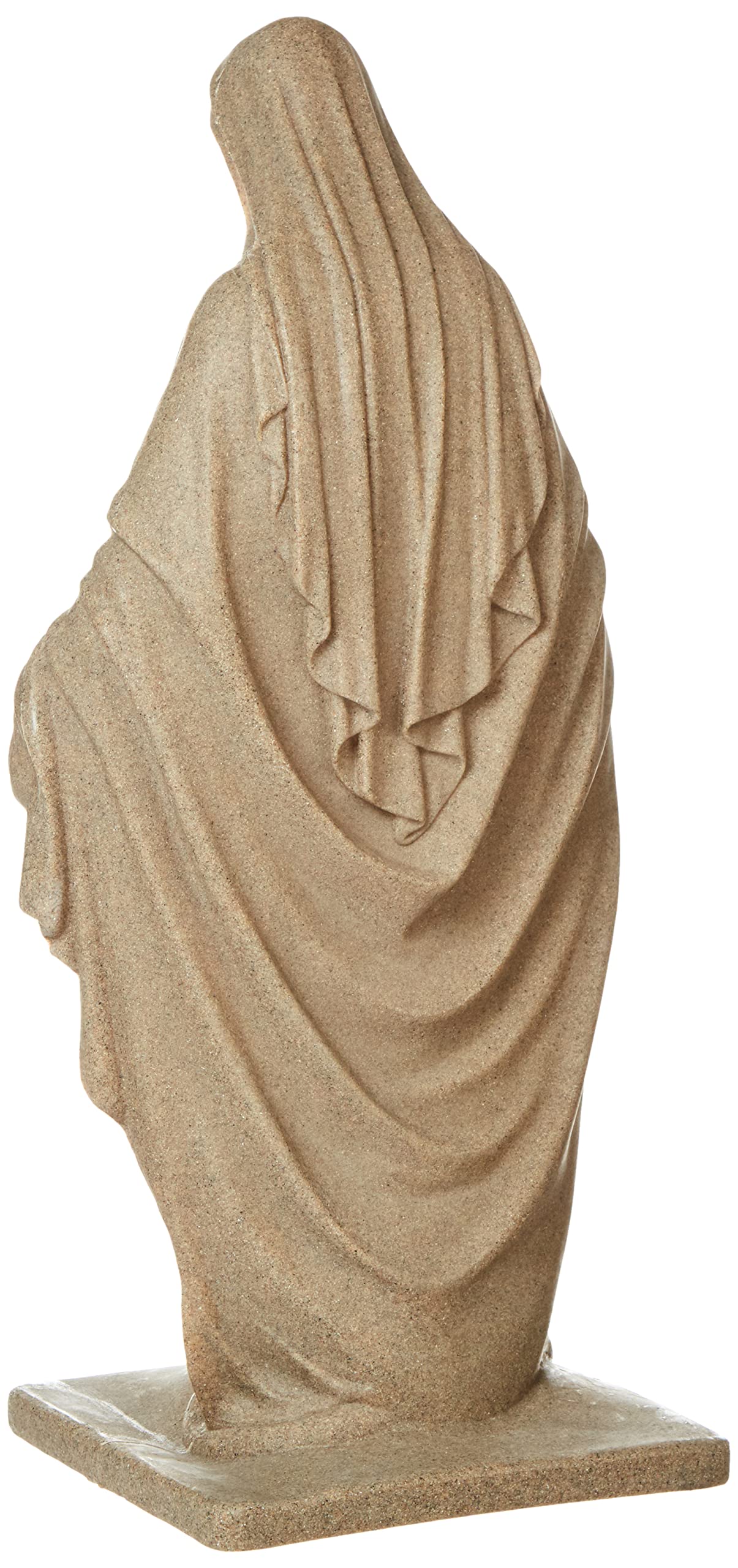Emsco Group Virgin Mary Statue - Natural Sandstone Appearance - Made of Resin - Lightweight - 34" Height