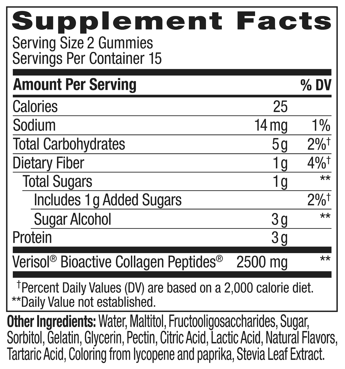OLLY Collagen Gummy Rings, 2.5g of Clinically Tested Collagen, Boost Skin Elasticity & Reduce Wrinkles, Adult Supplement, Peach Flavor, 30 Count