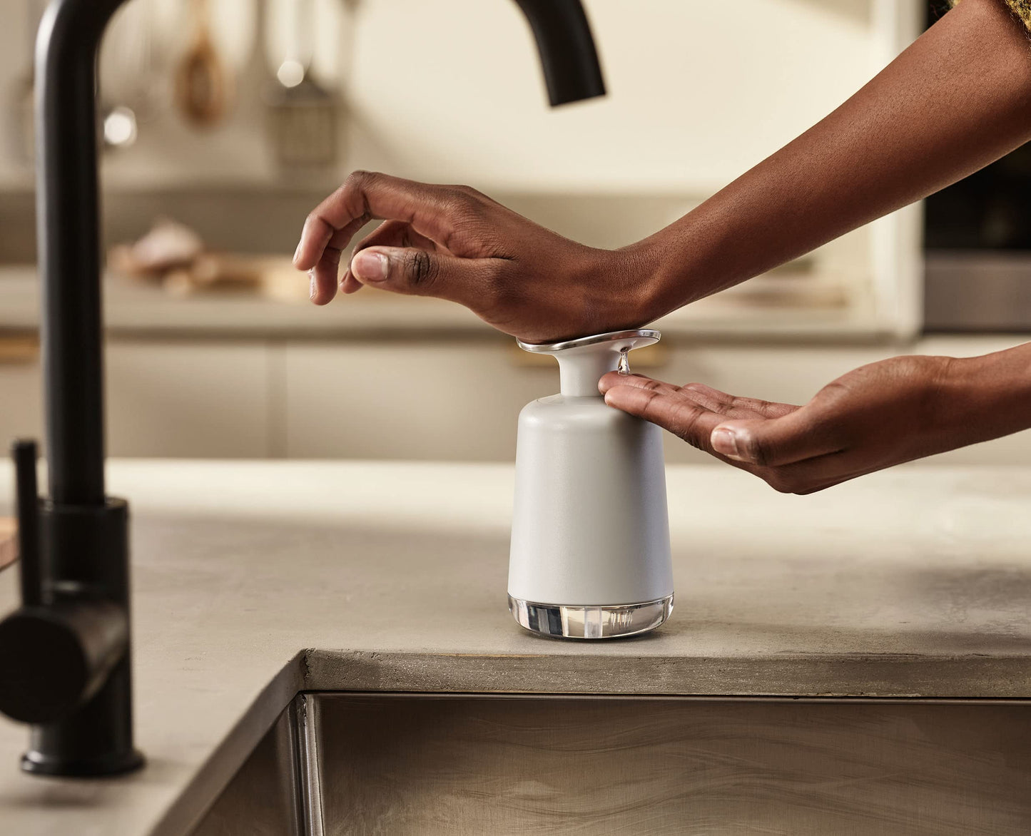 Joseph Joseph Soap Dispenser, Stone/Sage, One Size