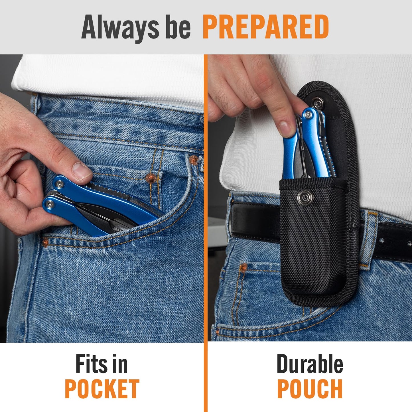 Multi Tool Pocket Knife Set 15 in 1 - The Ultimate Christmas Gift for Men! Practical & Versatile Multi-tool Perfect Stocking Stuffer