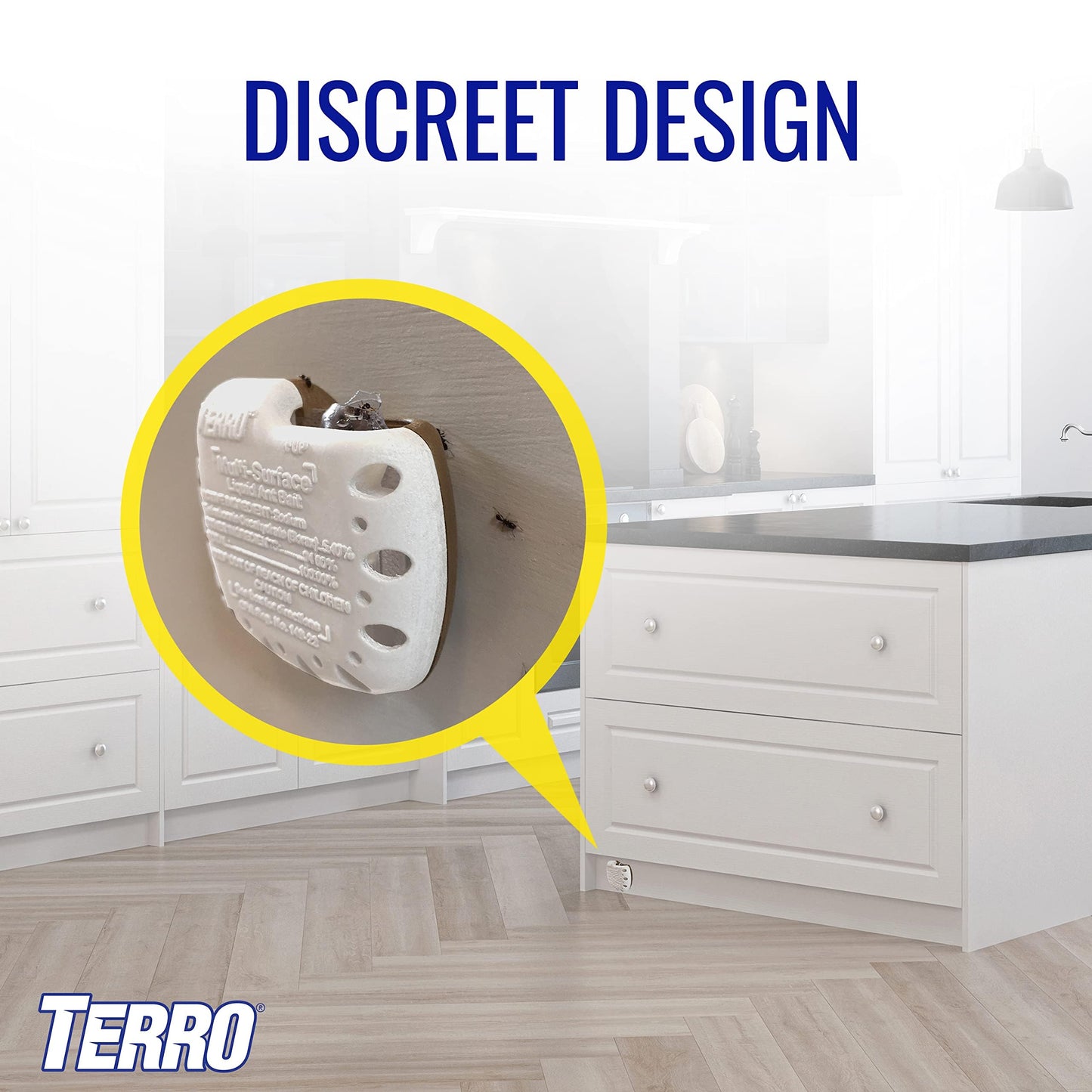 Terro T334B Indoor Multi-Surface Liquid Ant Bait and Ant Killer - 4 Discreet Ant Bait Stations - Kills Common Household Ants (Pack of 2)