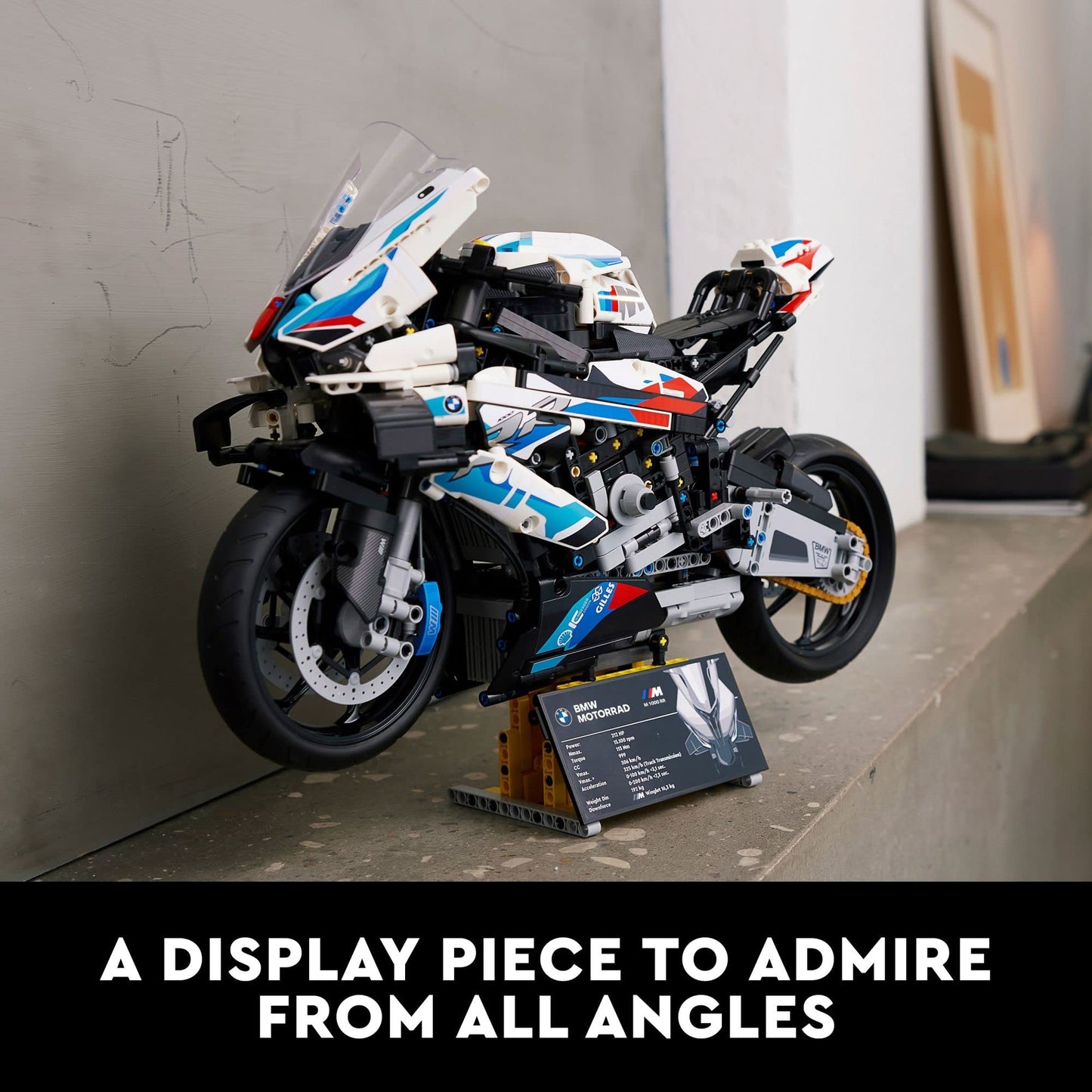 Kit de modelo de motocicleta LEGO Technic BMW M 1000 RR 42130 para adultos, juego de motocicleta para construir y exhibir con características auténticas, idea de regalo de motocicleta