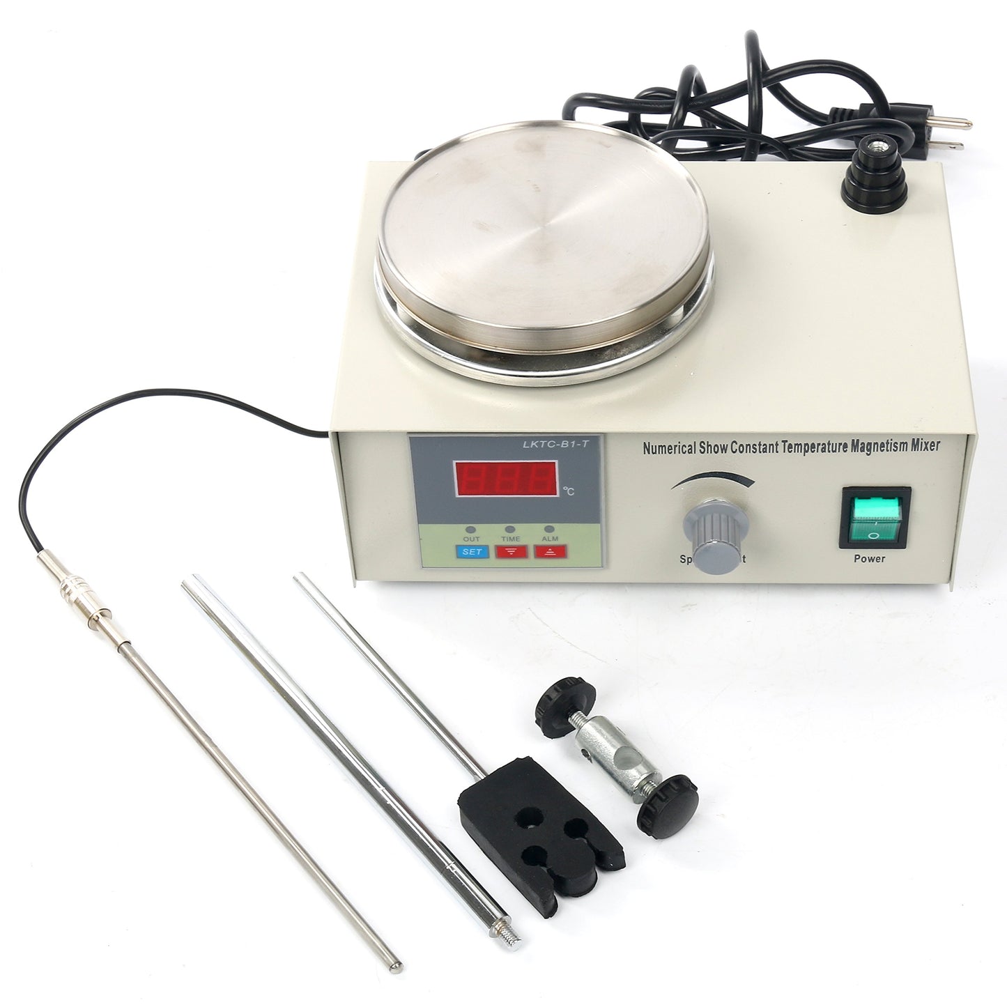YaeCCC Magnetic Stirrer Hotplate with Heating Plate 85-2 Digital Magnetic Mixer AC 110V