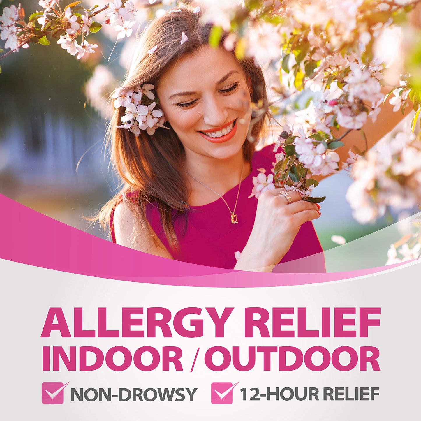 HealthA2Z® Fexofenadine Hydrochloride 60mg | 12-Hour Antihistamine for Allergy Relief | Non-Drowsy (200 Counts (Pack of 1))