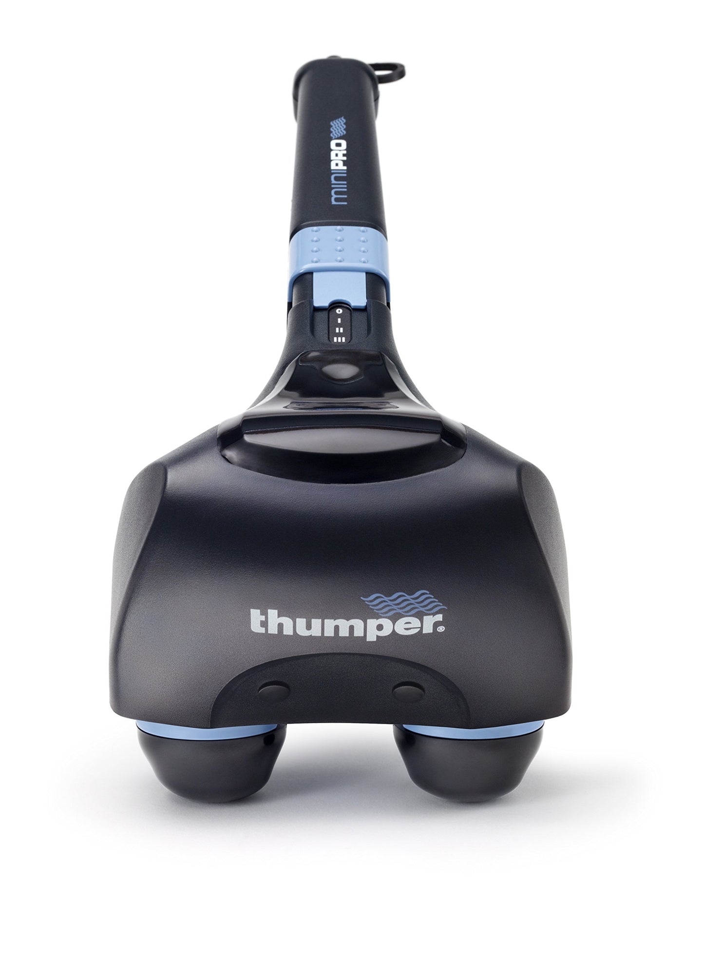 Thumper Mini Pro Percussive Massager - Deep Tissue Massage for Muscles, Back, Shoulders, Legs, arms. Powerful Percussion Electric Handheld Massage Therapy Gun with Long Handle and 3 speeds