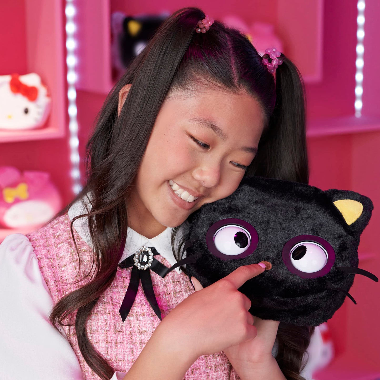 Purse Pets, Sanrio Hello Kitty and Friends, Chococat Interactive Pet Toy & Crossbody Kawaii Purse, Over 30 Sounds & Reactions, Girls & Tween Gifts