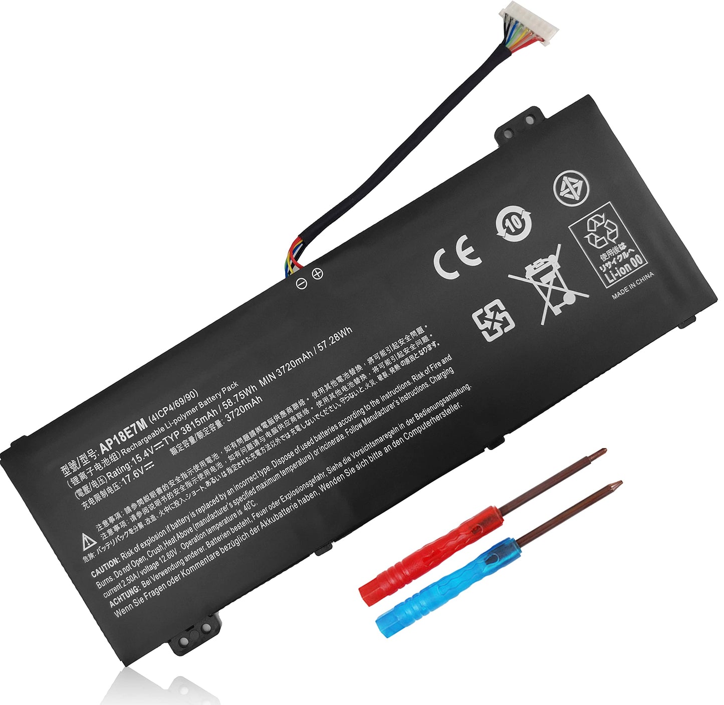 AP18E7M AP18E8M Battery for Acer Nitro 5 AN515-54 AN517-51 AN515-55 AN515-44 AN515-43 Nitro 7 AN715-51 Predator Helios 300 PH315-52 PH317-52 PH317-53,Triton 300 PT315-51 Aspire 7 A715-74G AN515-52