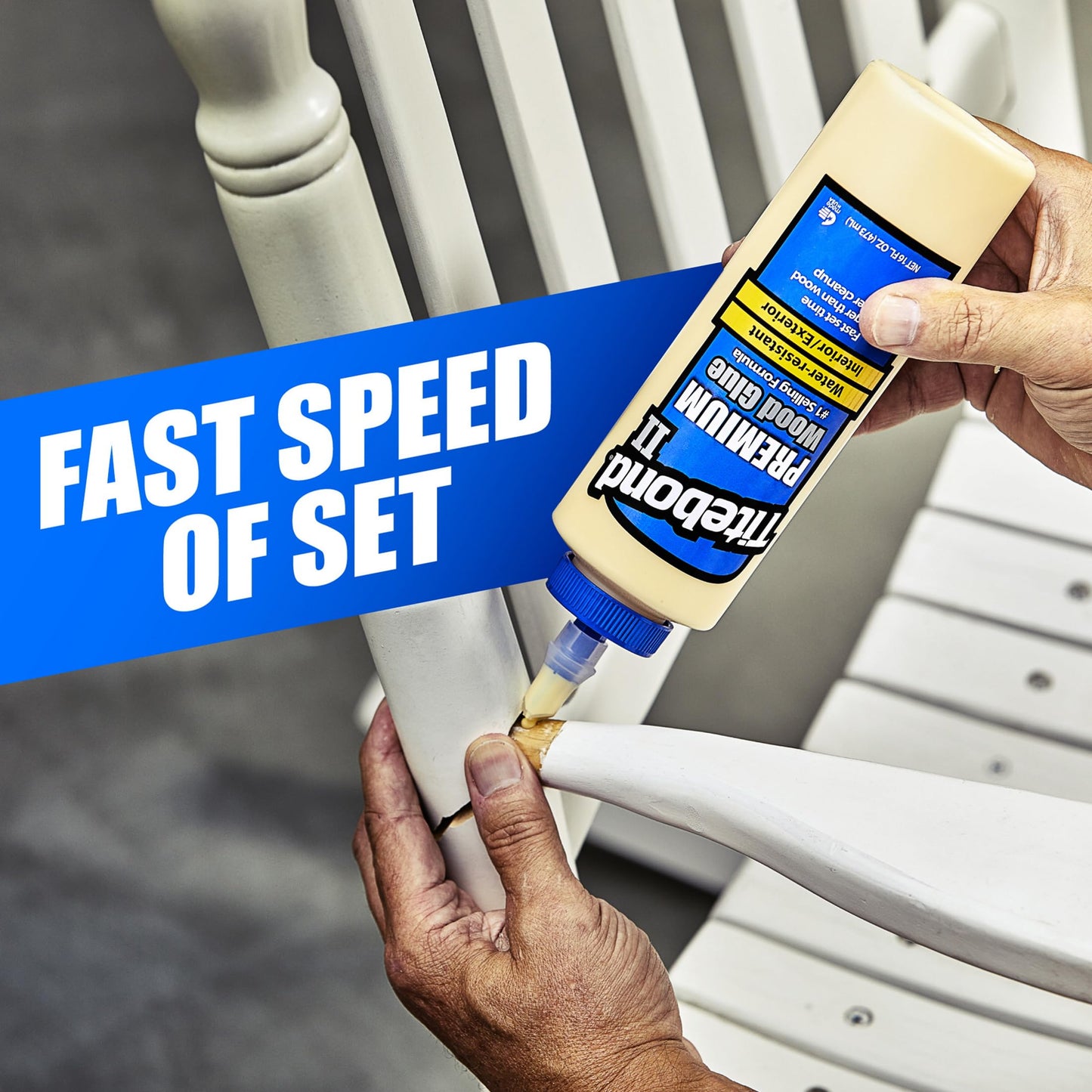 Titebond II Premium Wood Glue 5004, Ideal for Woodworking, Furniture Repair/Assembly, Construction, Home Repair or Modeling, 16 oz